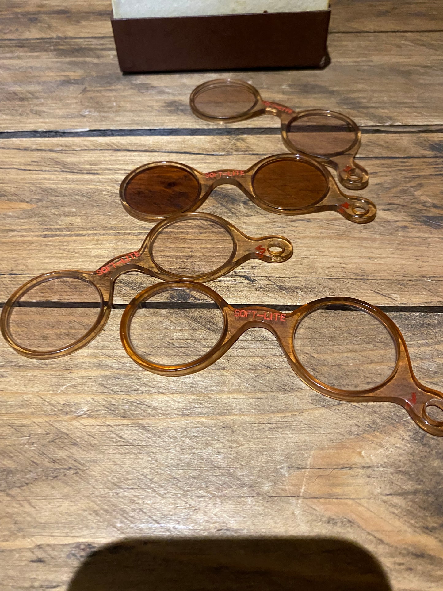 Vintage Soft-Lite Tinted Optician's Test Set of 4 Lenses | Junkaholic Vintage | United Kingdom
