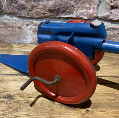 Vintage Pressed Steel Fairylite Toy Cannon