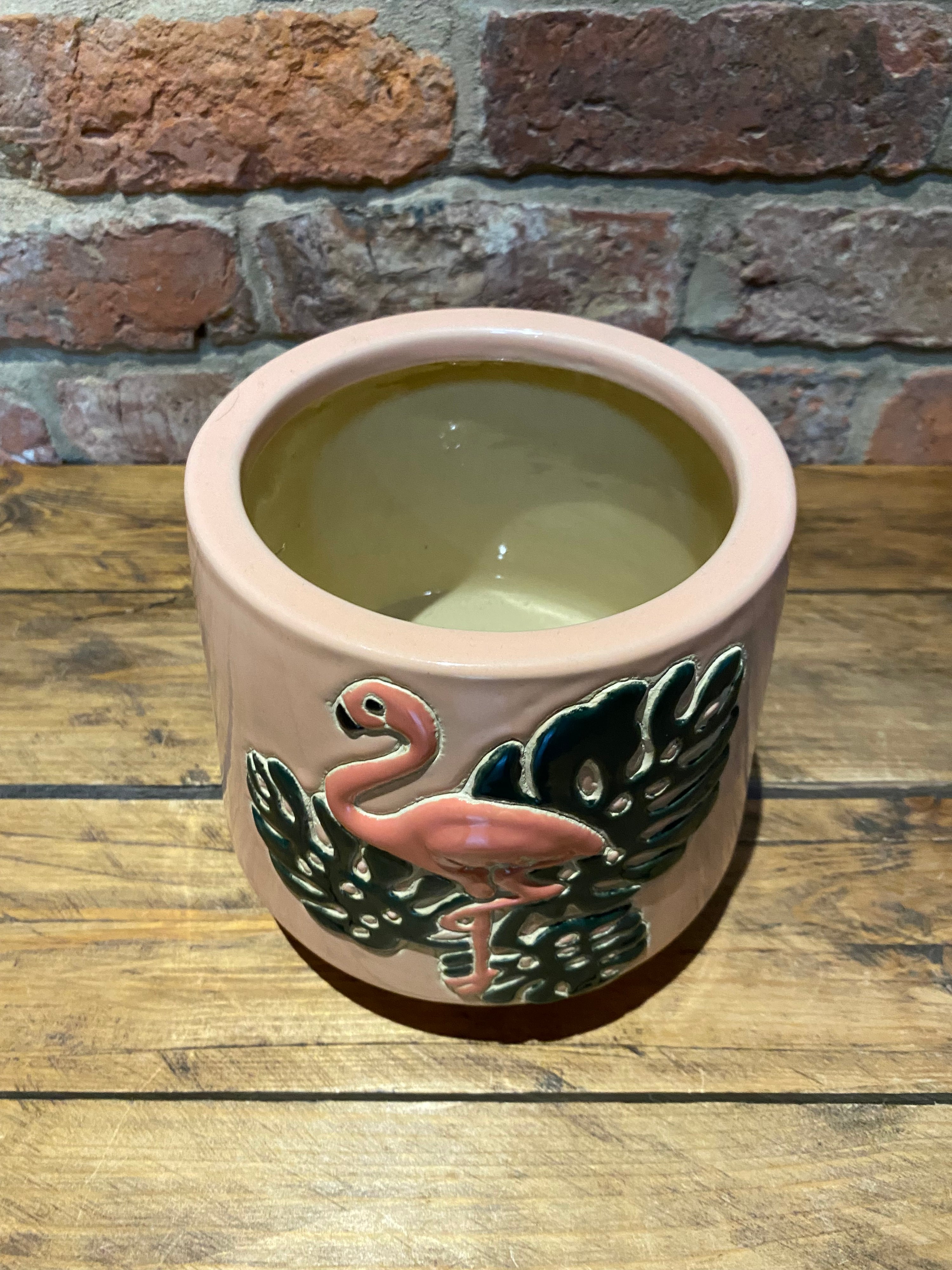 Cool Flamingo plant pot , made in Vietnam