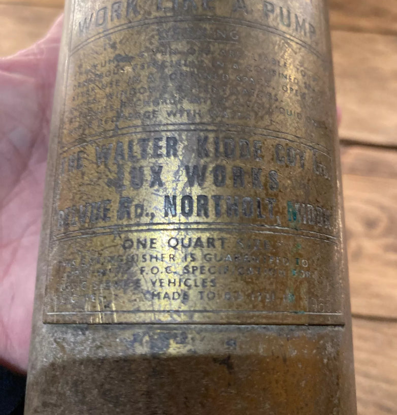 Vintage Kidde Fire Extinguisher | Auto Fire Extinguisher | Junkaholic Vintage UK