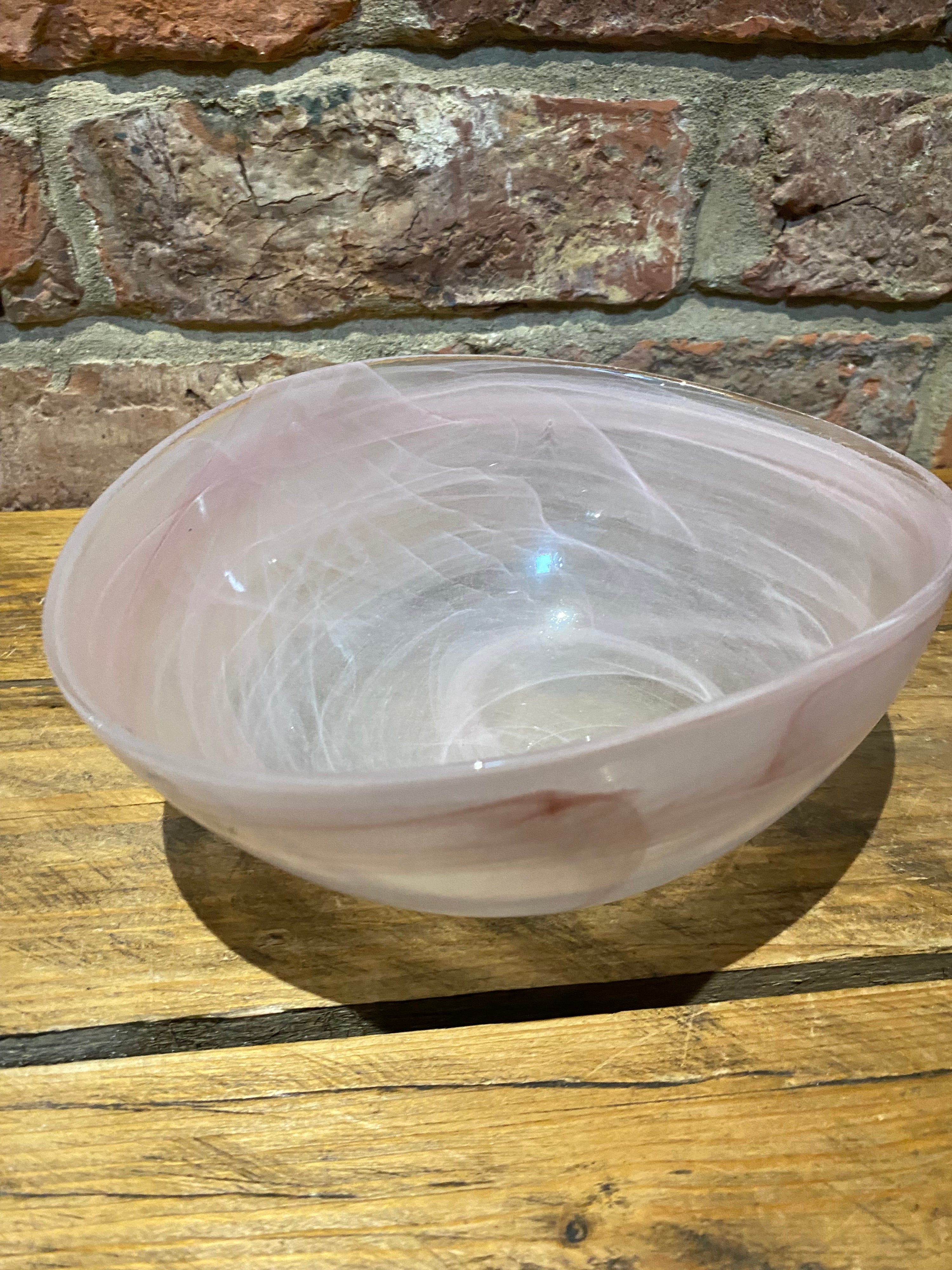 Murano folded/ curved glass bowl (New)