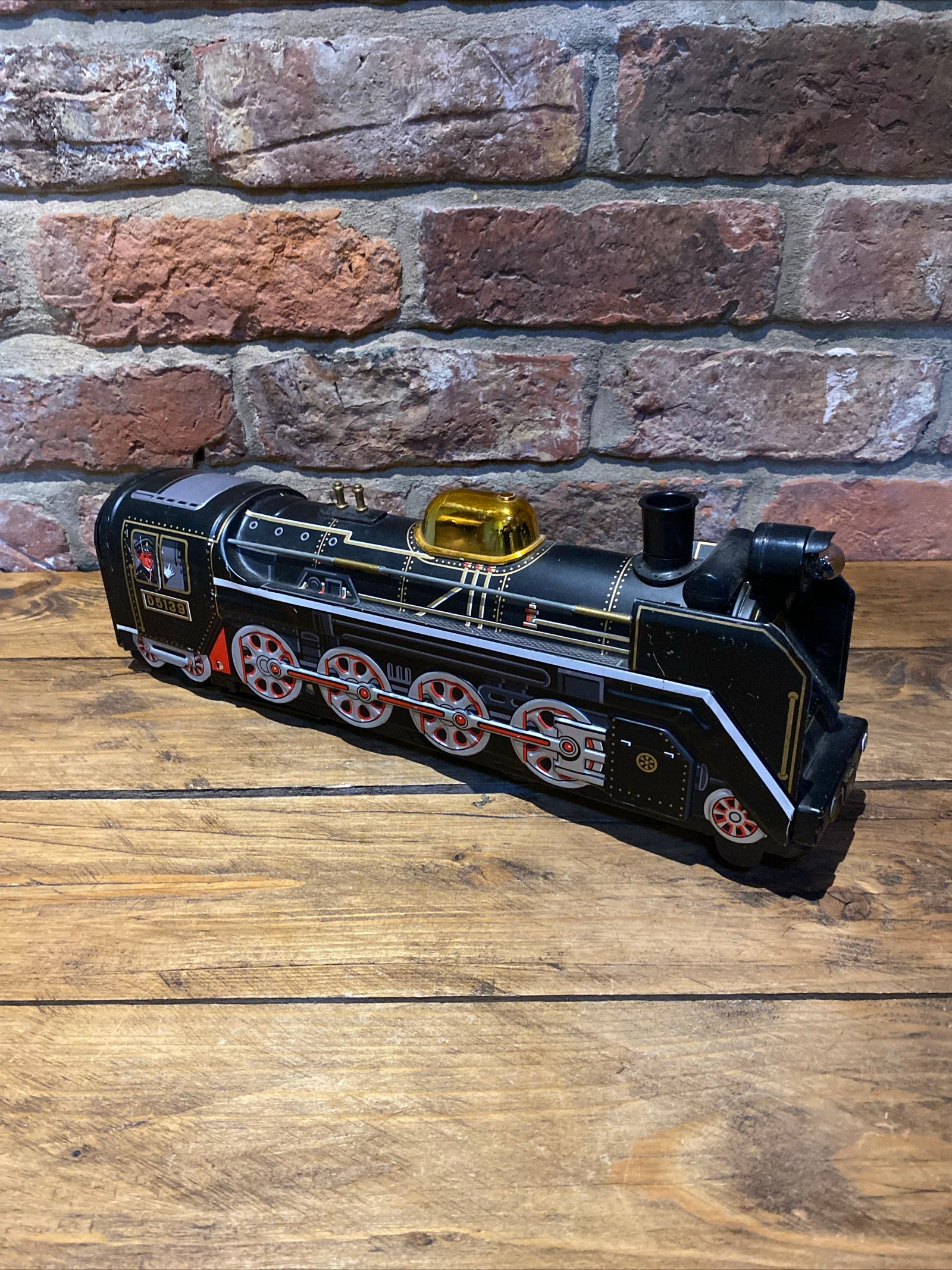 Vintage Masudaya Battery Operated Toy Tin Train