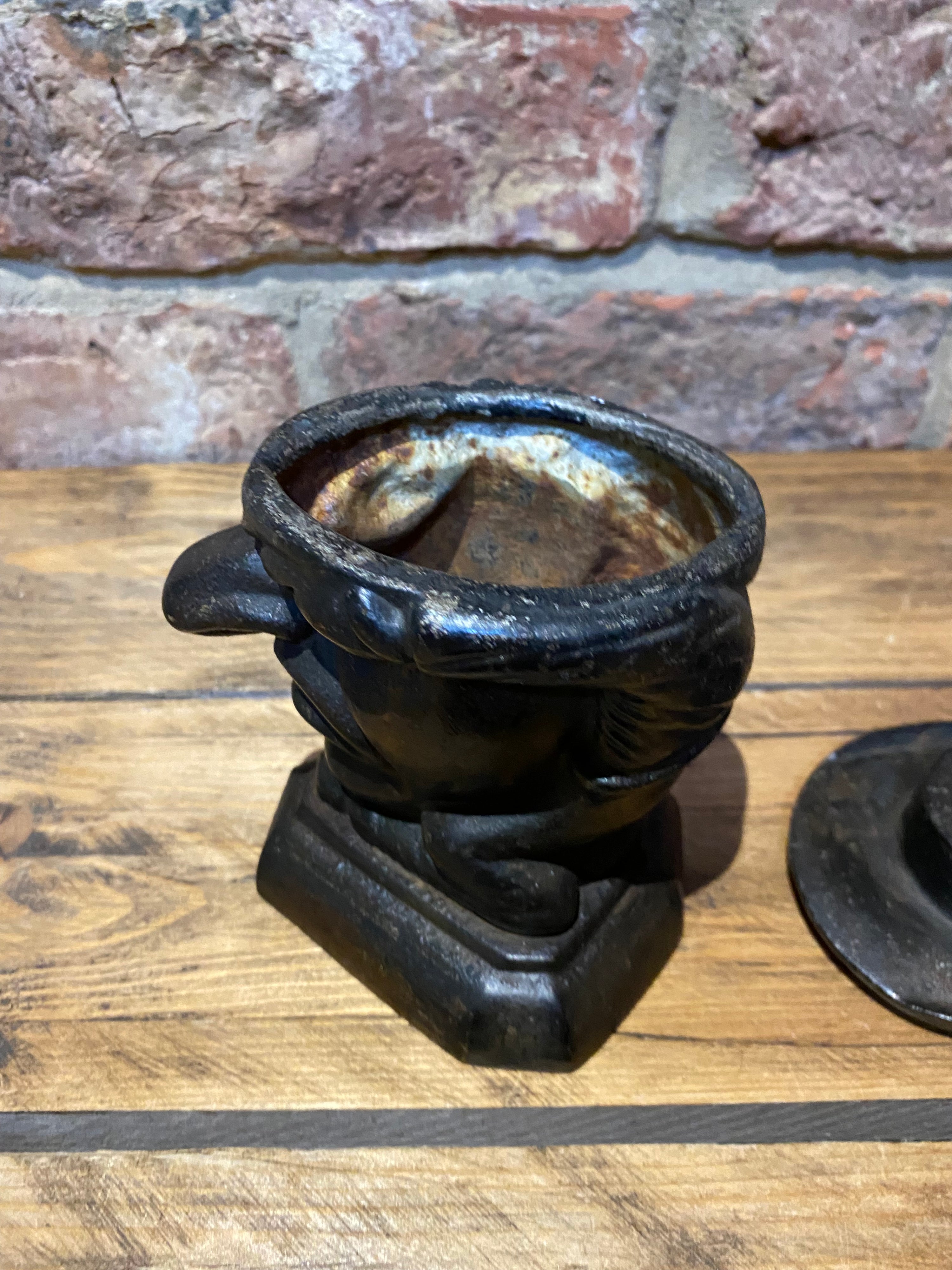 Cast Iron Tobacco Jar