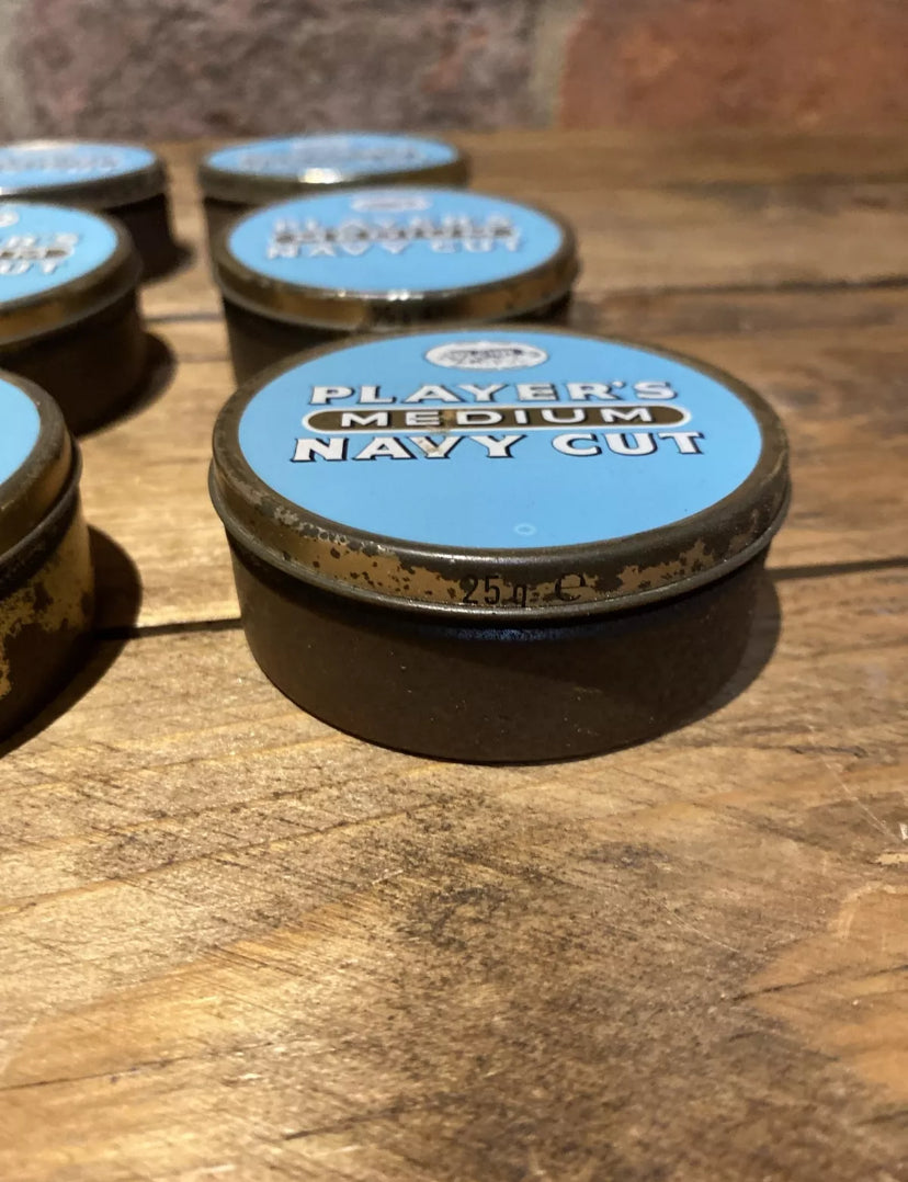 Nine Players Medium Navy Cut Tins