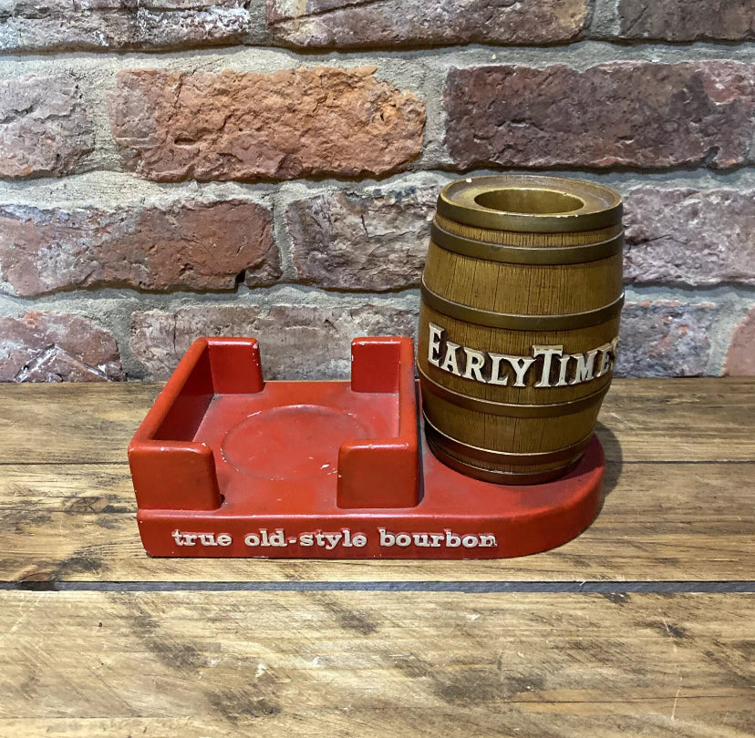 Vintage Early Times Bourbon Napkin and Bottle Holder | 1960’s | Mid Century