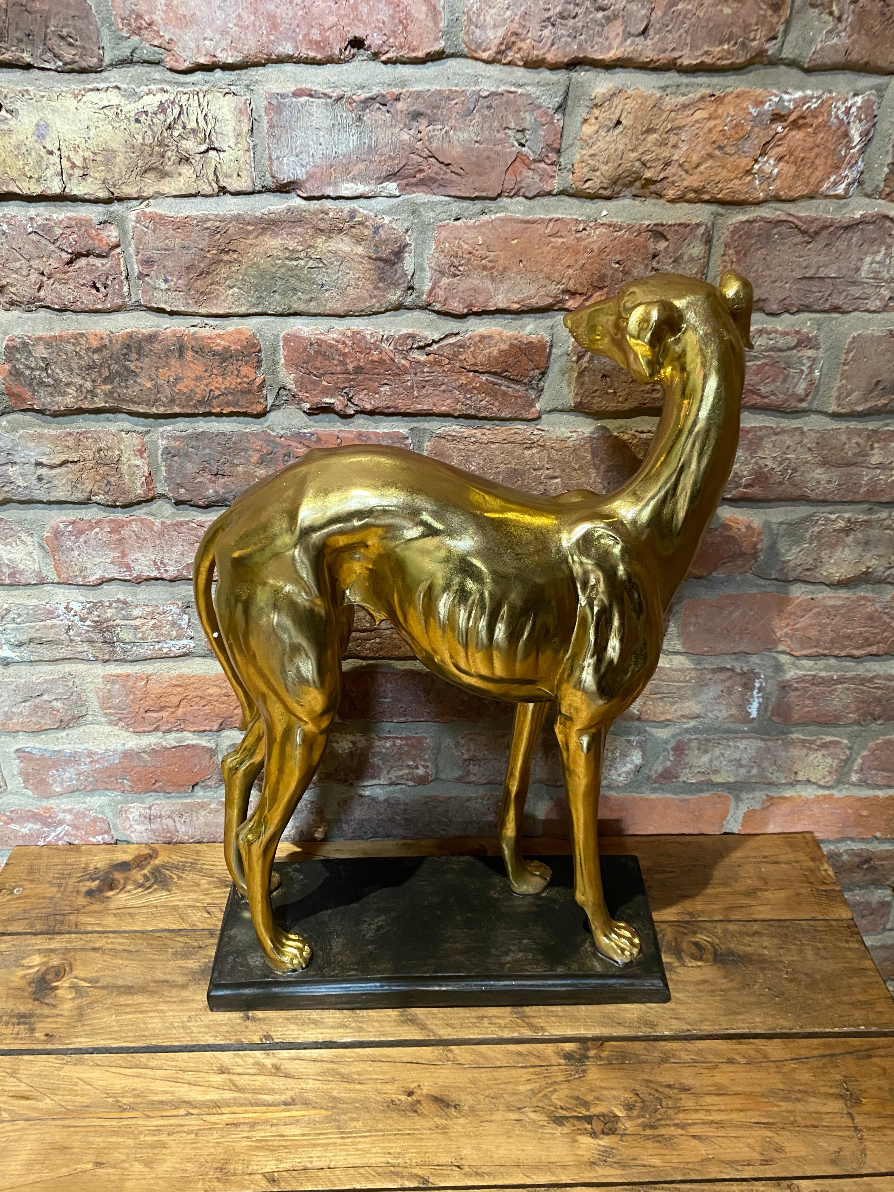 Large Golden Whippet Ornament