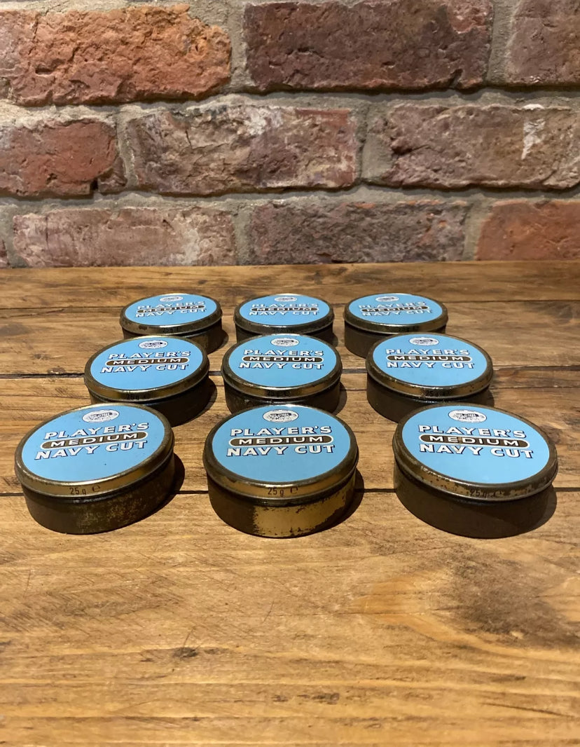 Nine Players Medium Navy Cut Tins