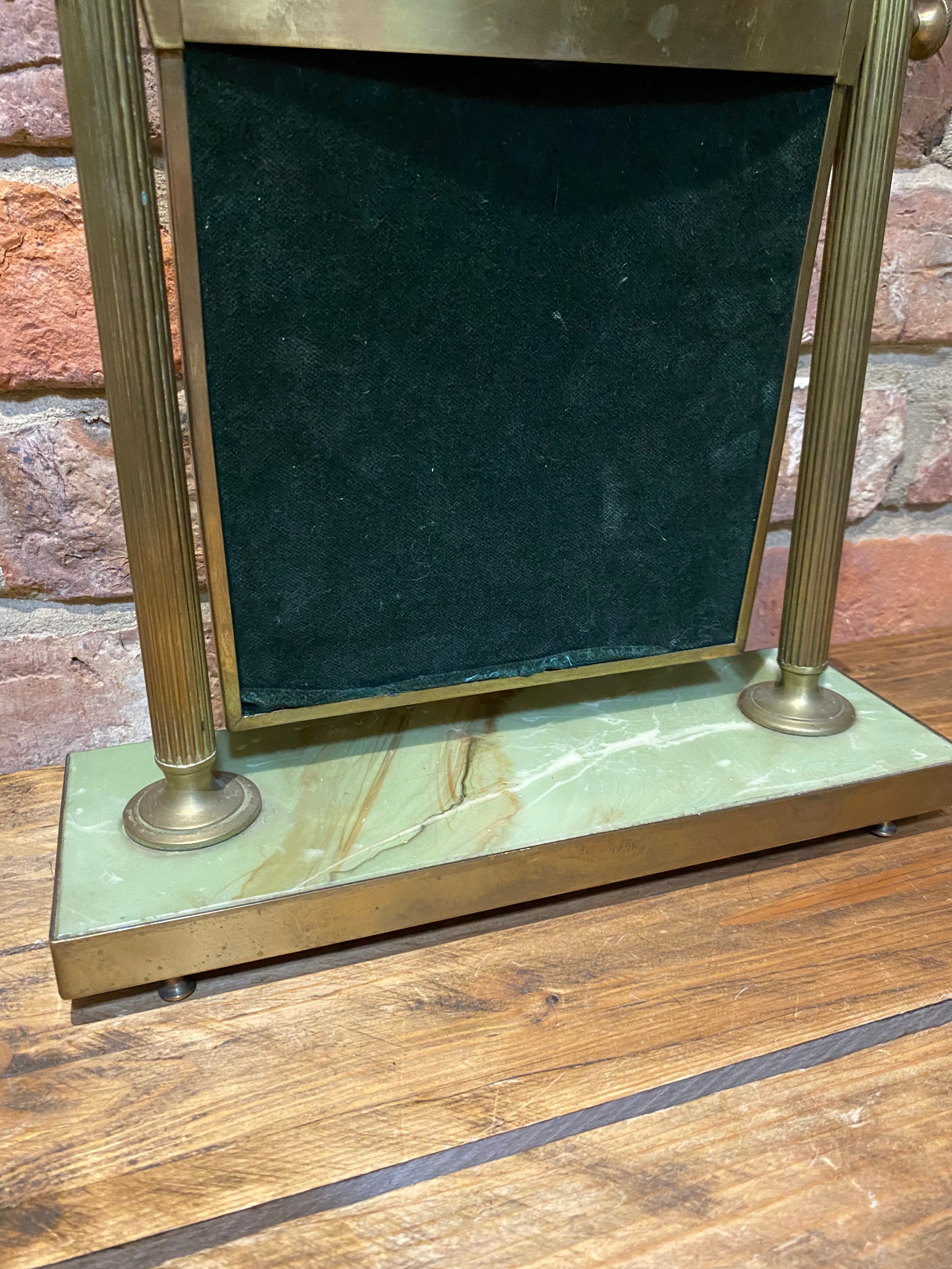 Onyx and Brass vanity mirror by Peerage