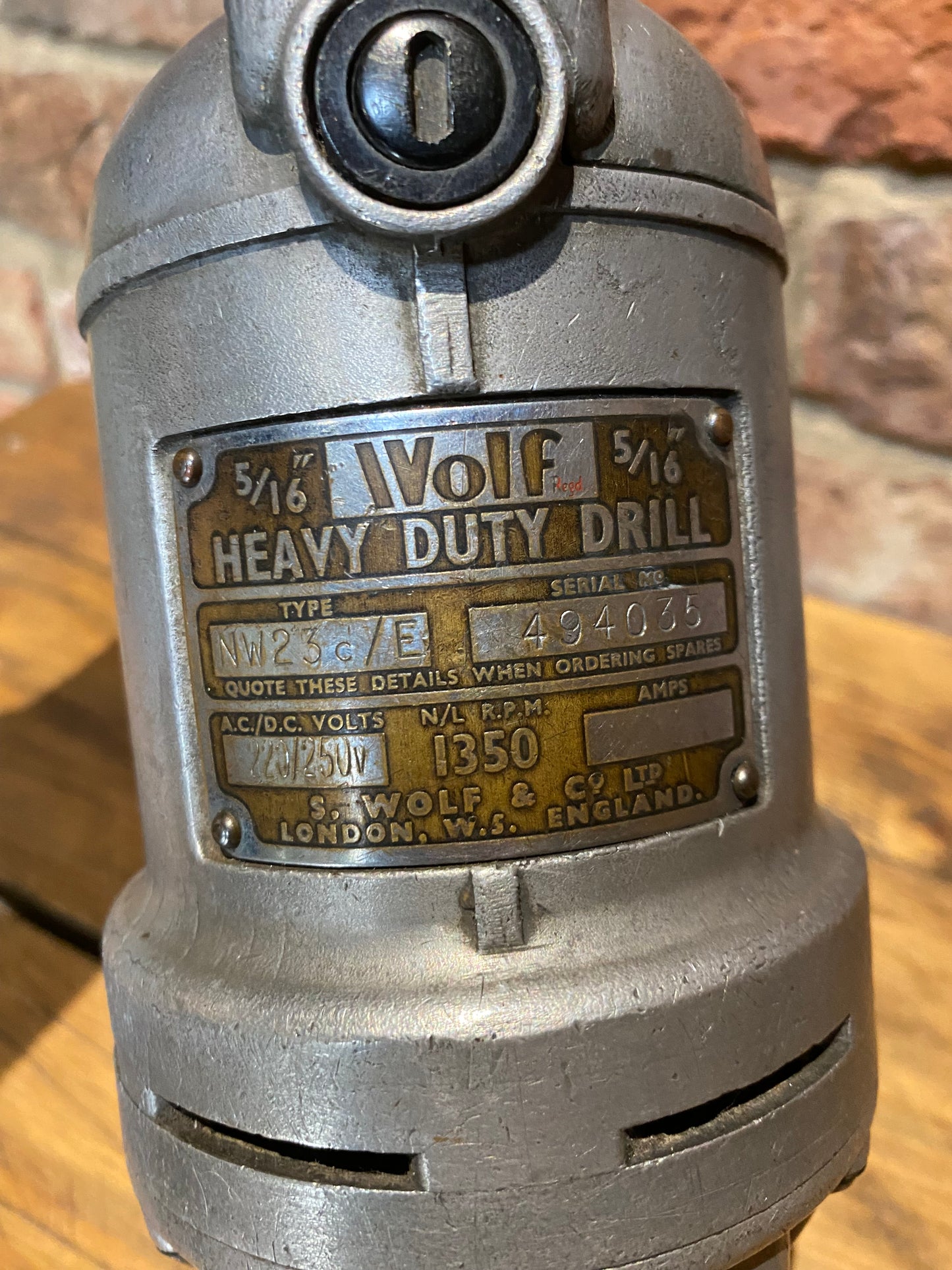Vintage Wolf Heavy duty drill