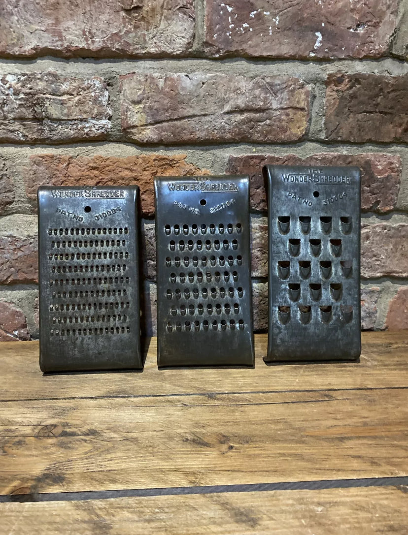 Set Of 3 Vintage Wonder Shredders , Graters