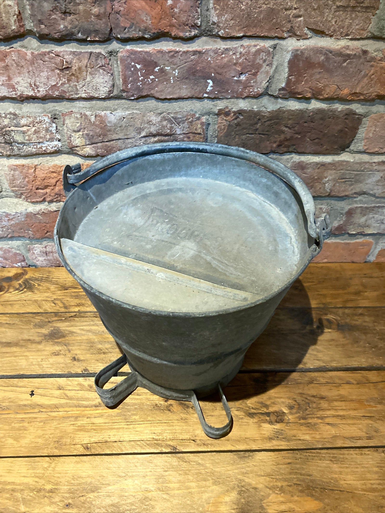 Vintage Galvanised Progress Milking Bucket/ Pale