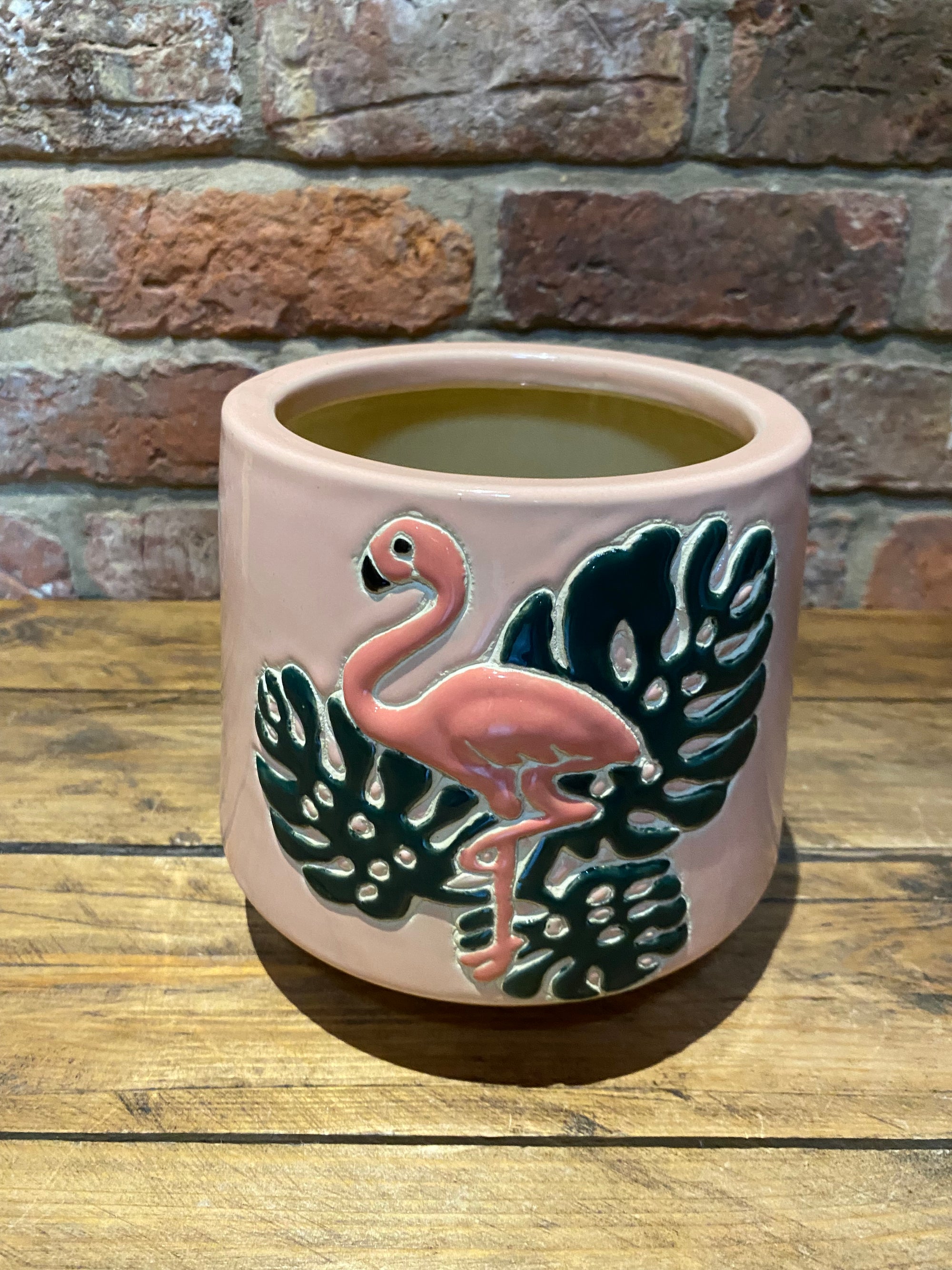 Cool Flamingo plant pot , made in Vietnam