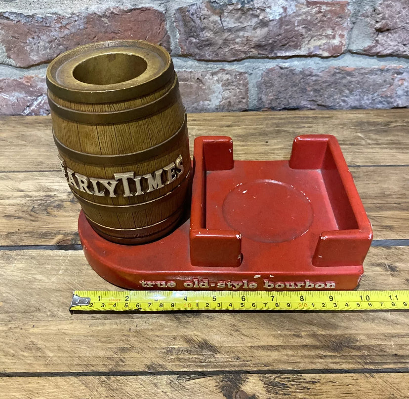 Vintage Early Times Bourbon Napkin and Bottle Holder | 1960’s | Mid Century