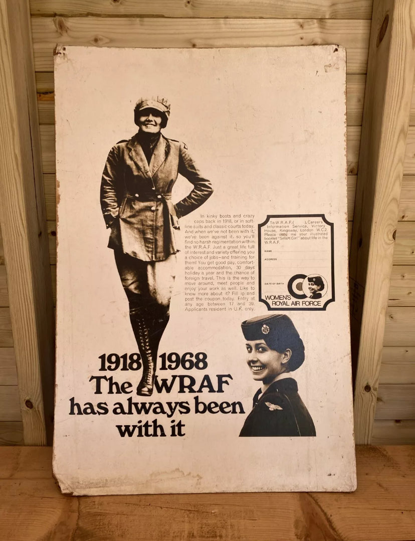 Vintage WRAF 1918-1968 Poster On Board