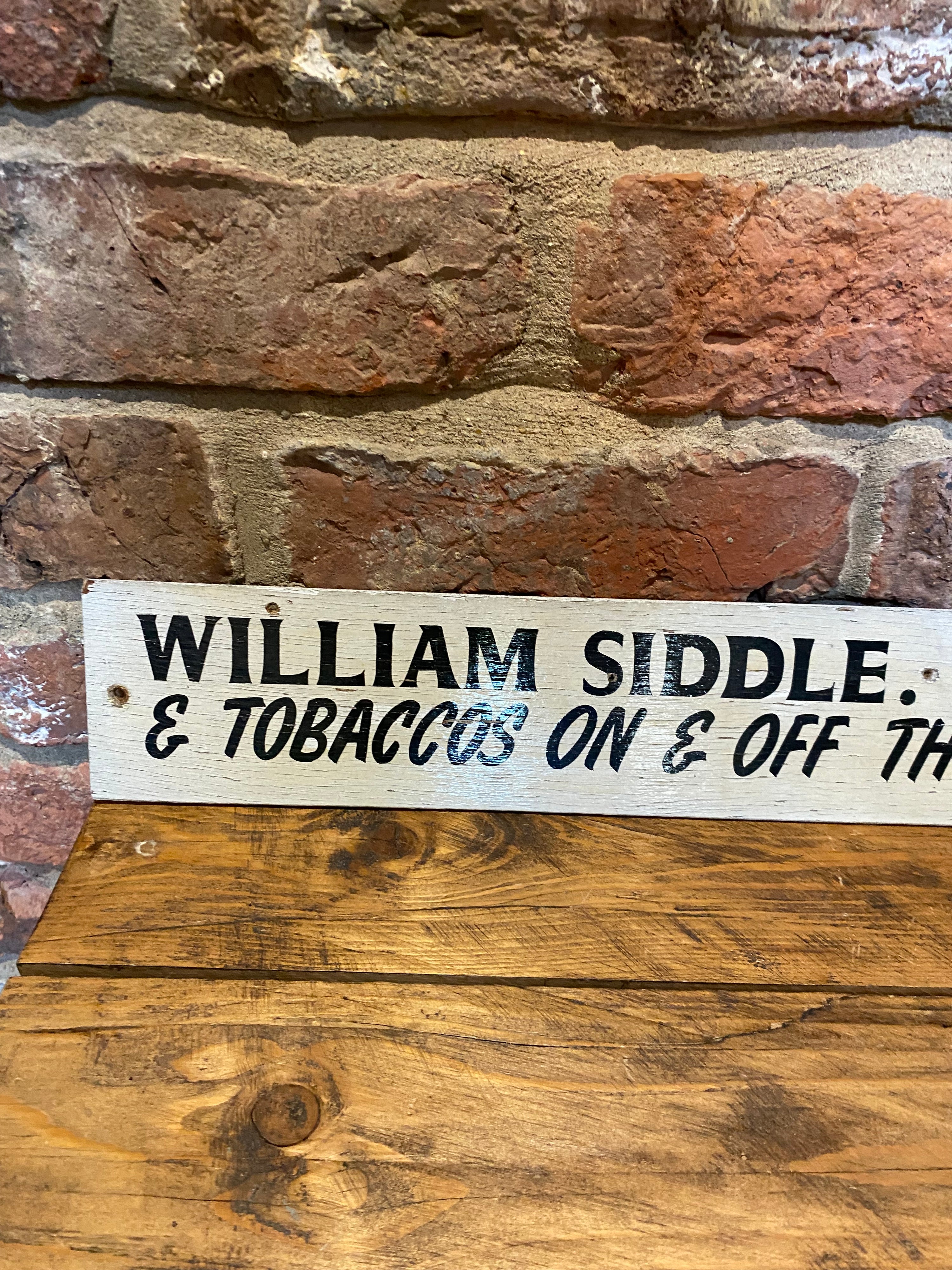 Old Vintage Hand Painted Off License Sign