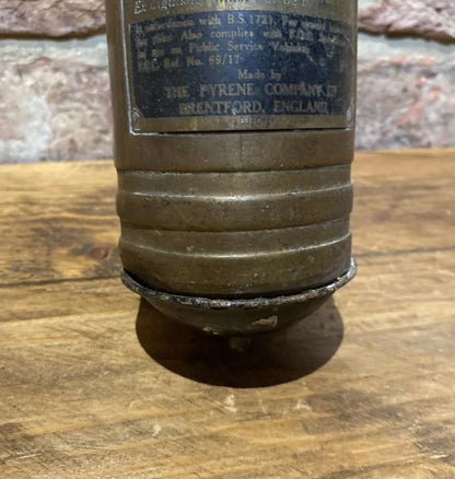 Vintage Pyrene Fire Extinguisher | Brass