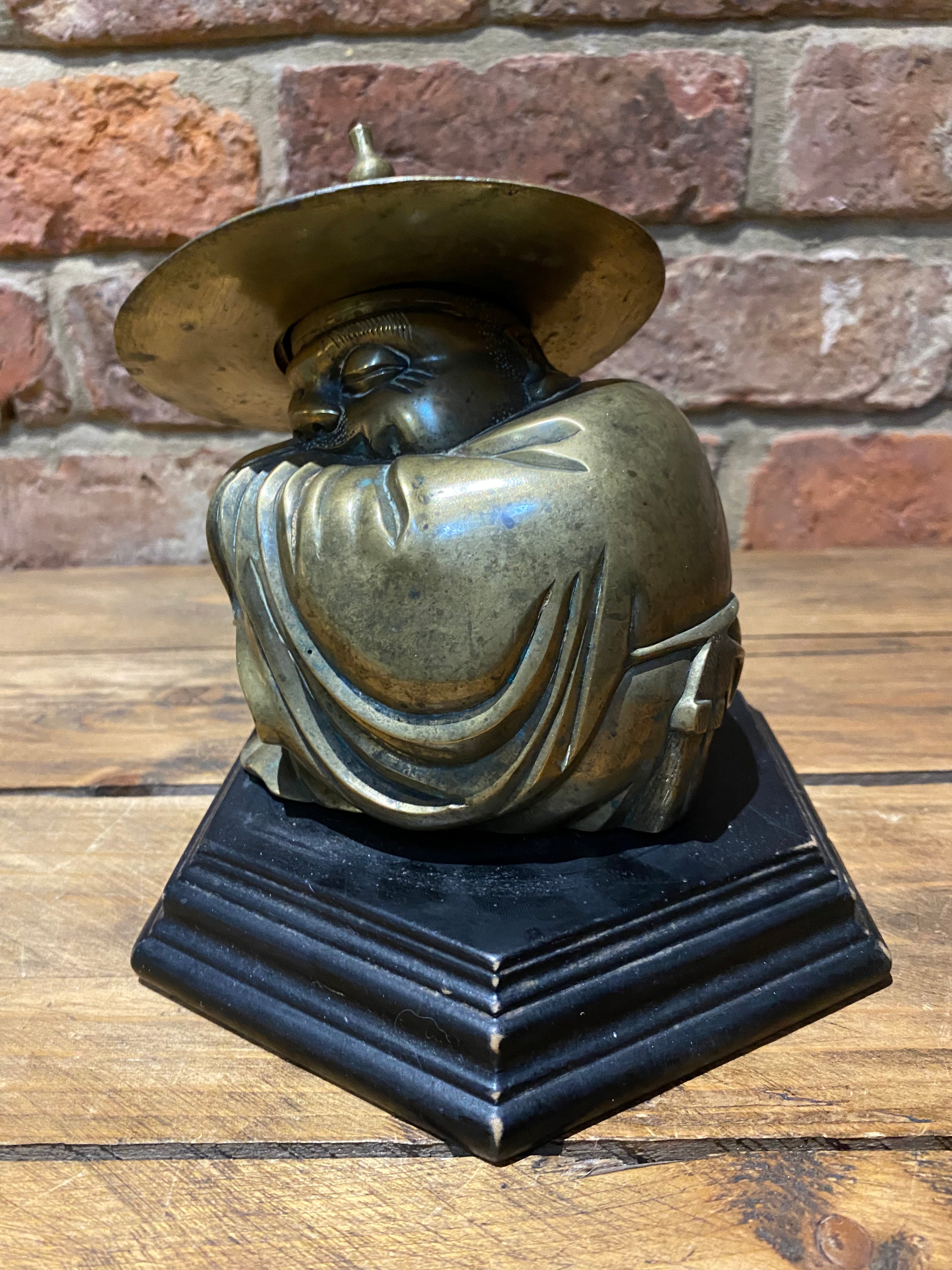 Brass Asian Sitting Man Figure | Junkaholic Vintage | United Kingdom