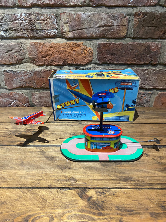 Radar Toys Wind-Up Tin-Plate Stunt Plane
