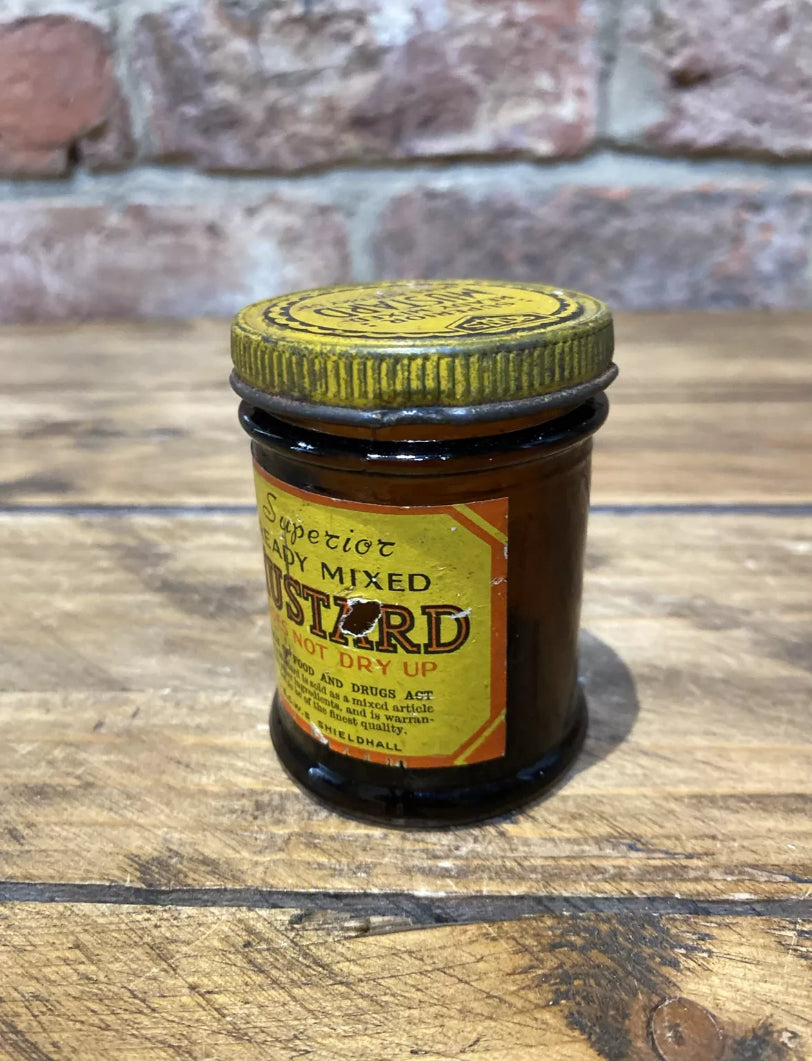 Vintage Superior Ready Mixed Mustard Jar