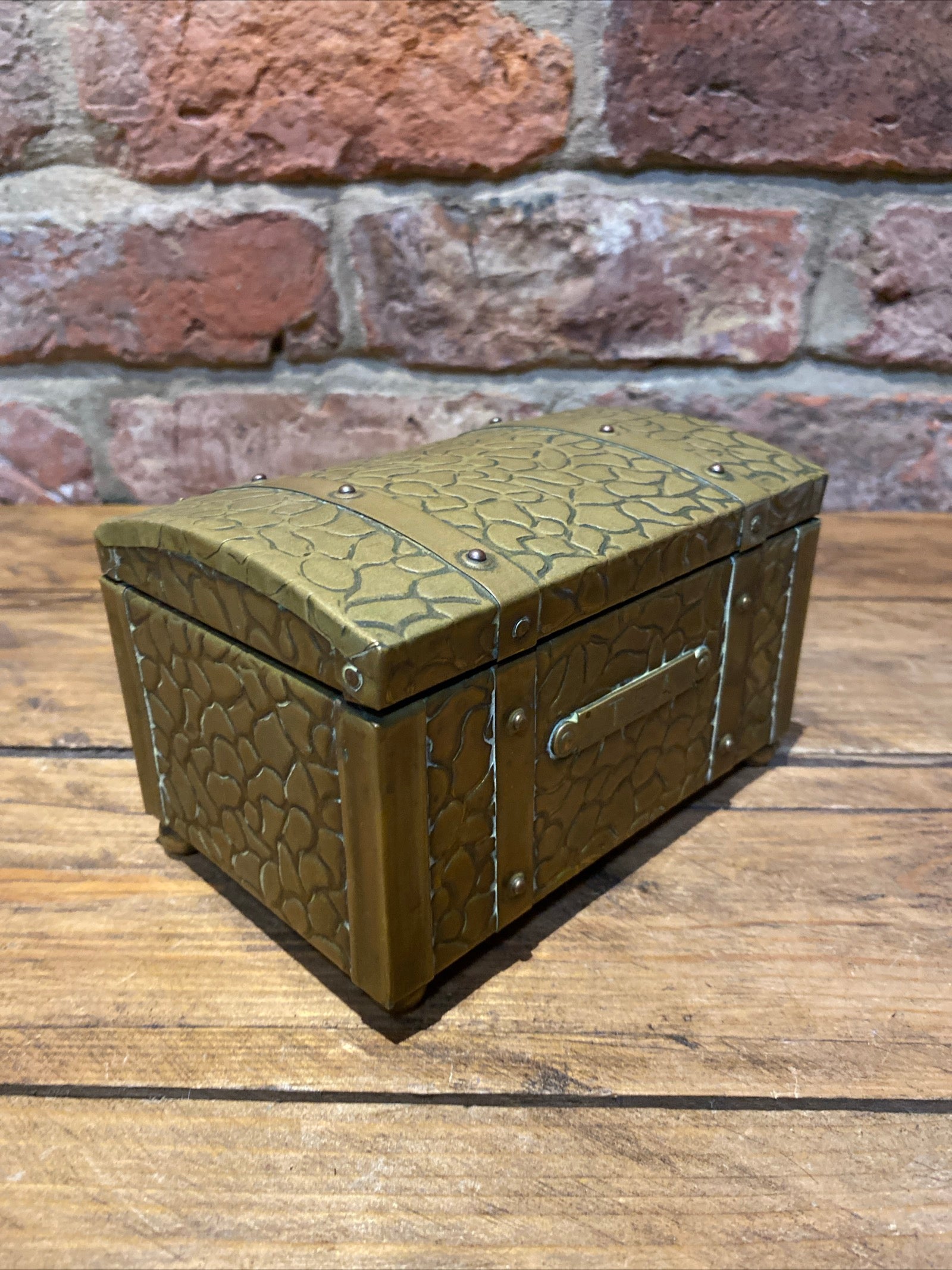 Vintage Brass Tea Caddy