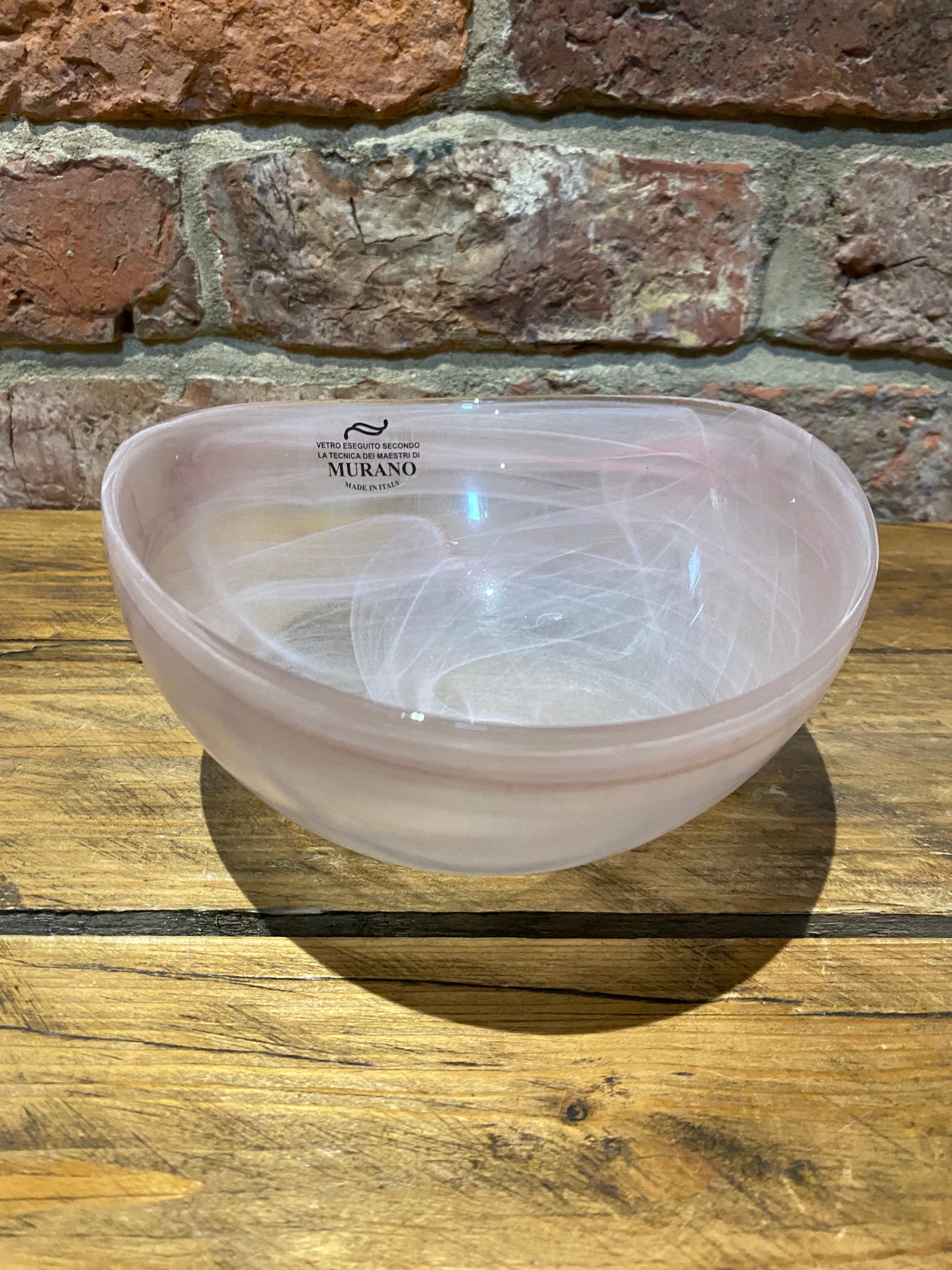 Murano folded/ curved glass bowl (New)