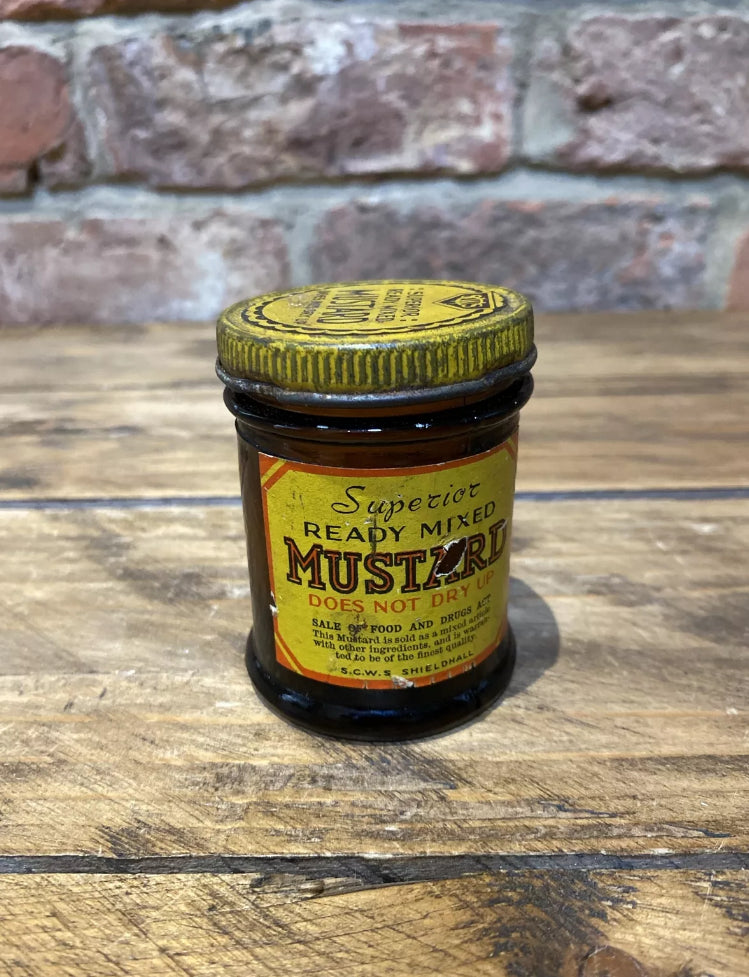 Vintage Superior Ready Mixed Mustard Jar