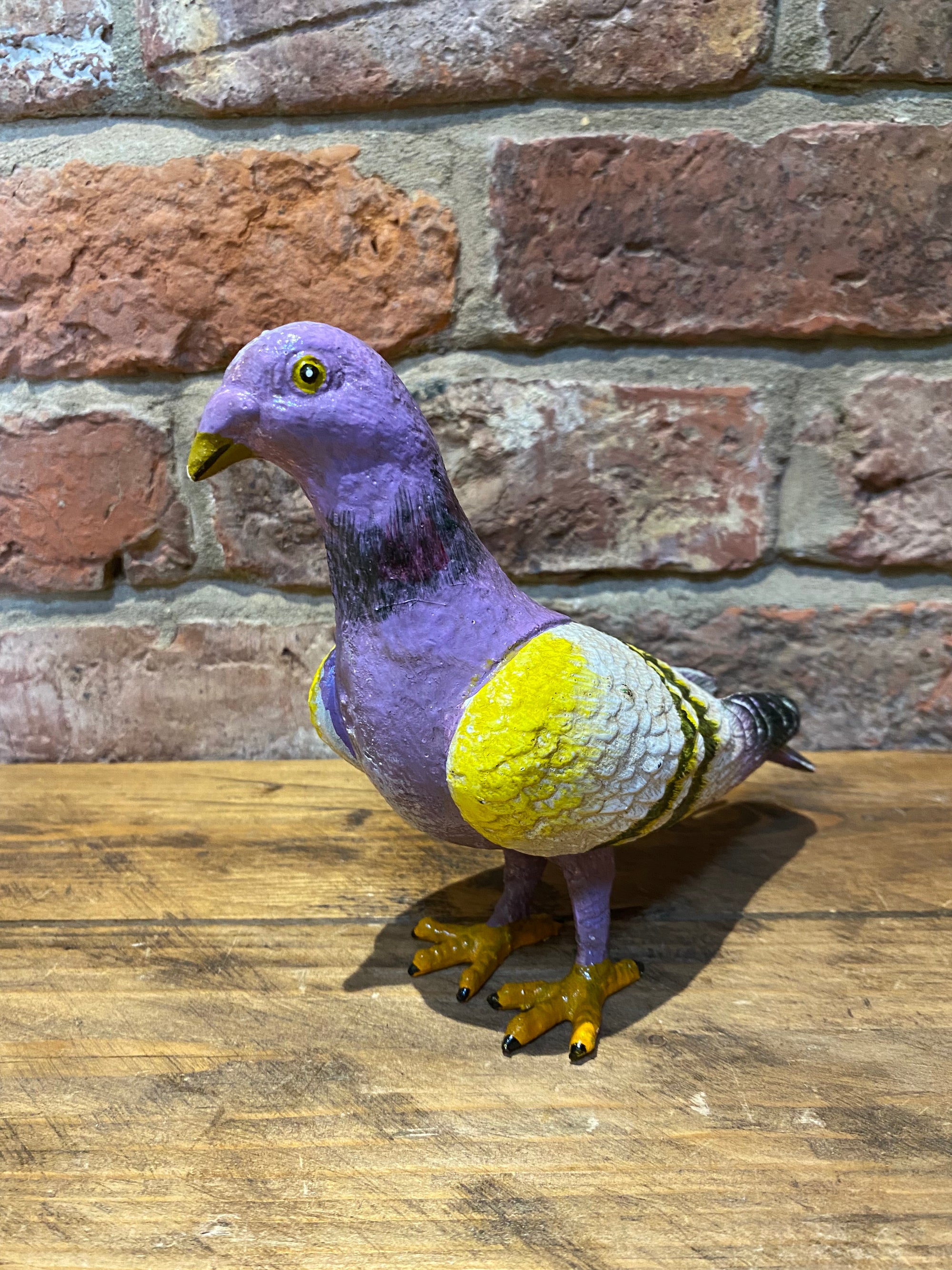 Cast Iron Painted Pigeon Ornament | Junkaholic Vintage | United Kingdom