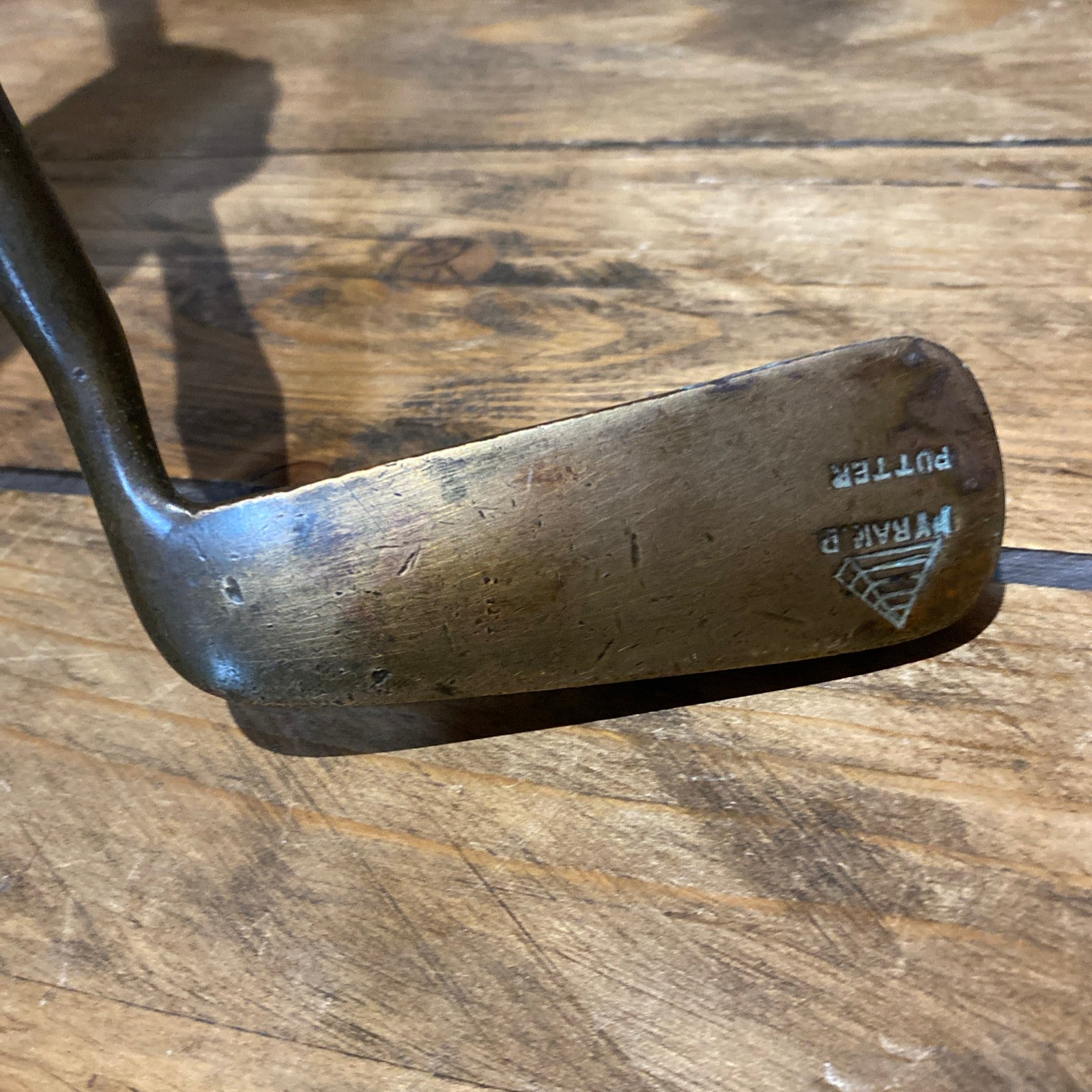 Vintage Pyramid Putter / Golf Club , Bronze Head