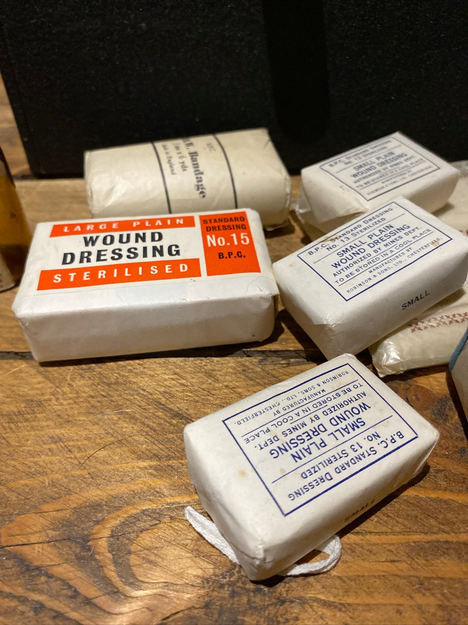 Vintage First Aid Box , With A Lot Of Contents