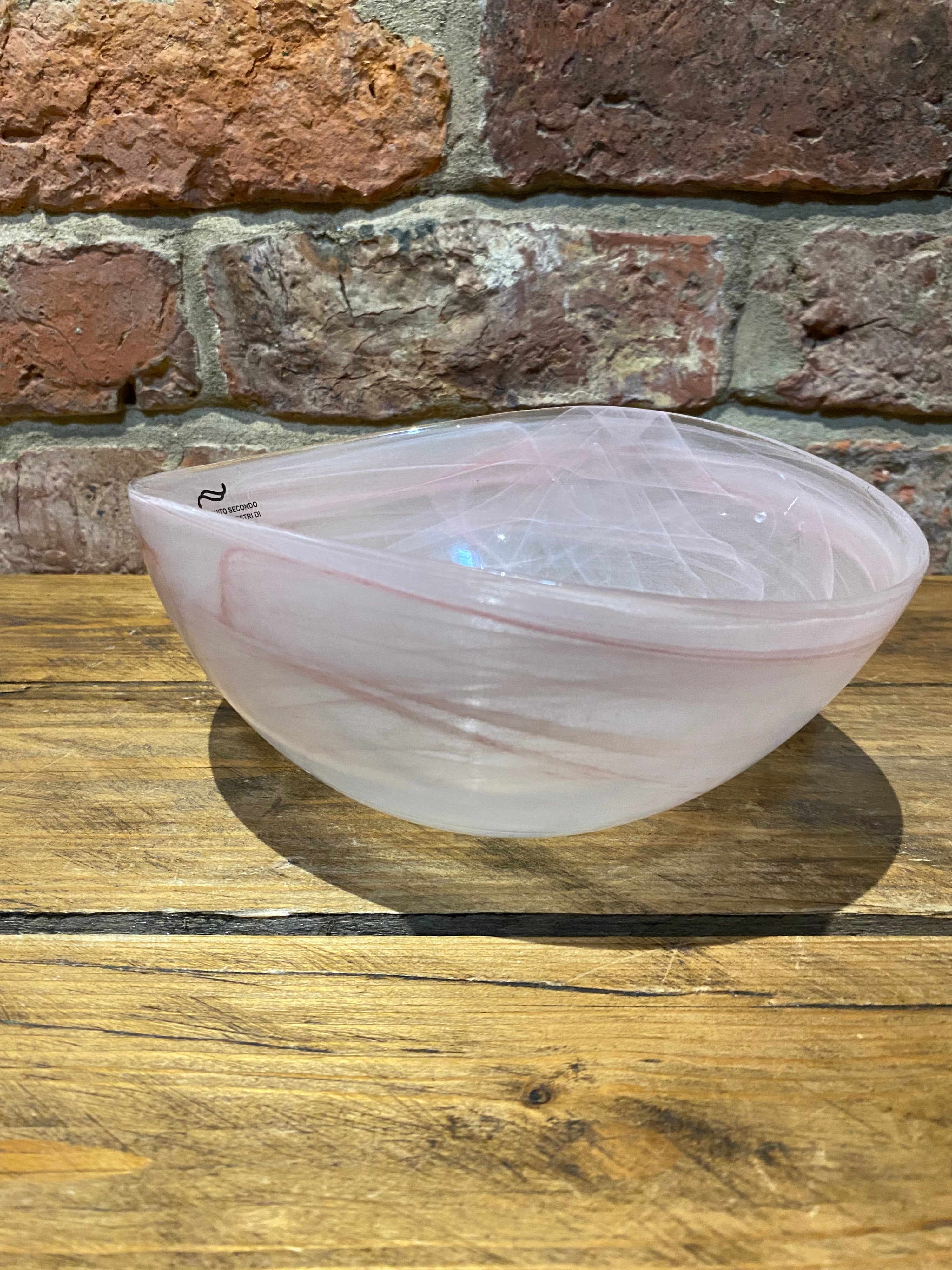 Murano folded/ curved glass bowl (New)