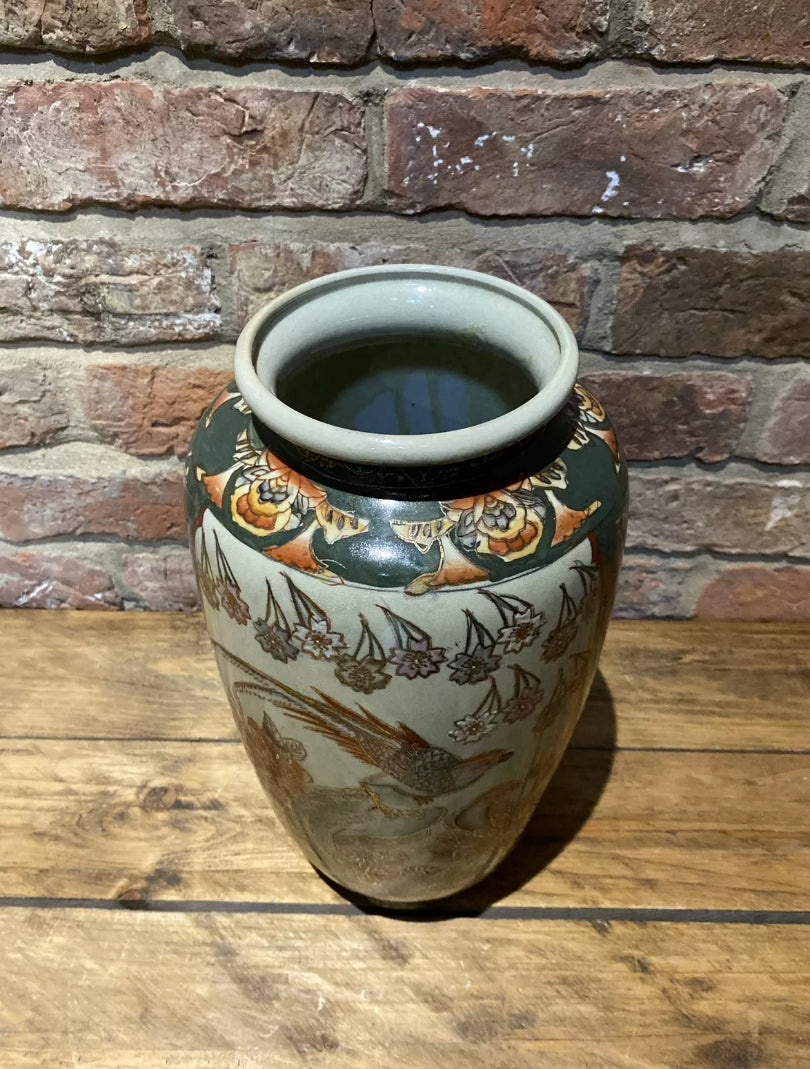 Hand Painted Satsuma Vase