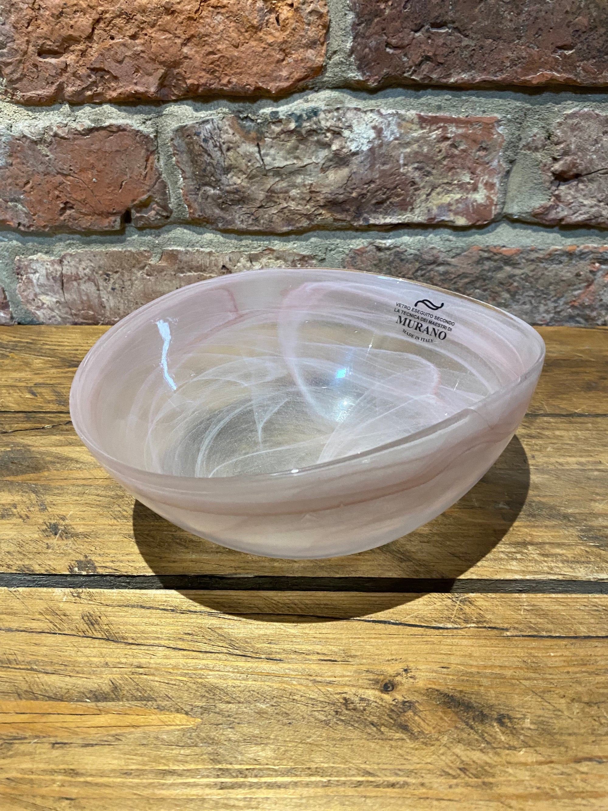 Murano folded/ curved glass bowl (New)