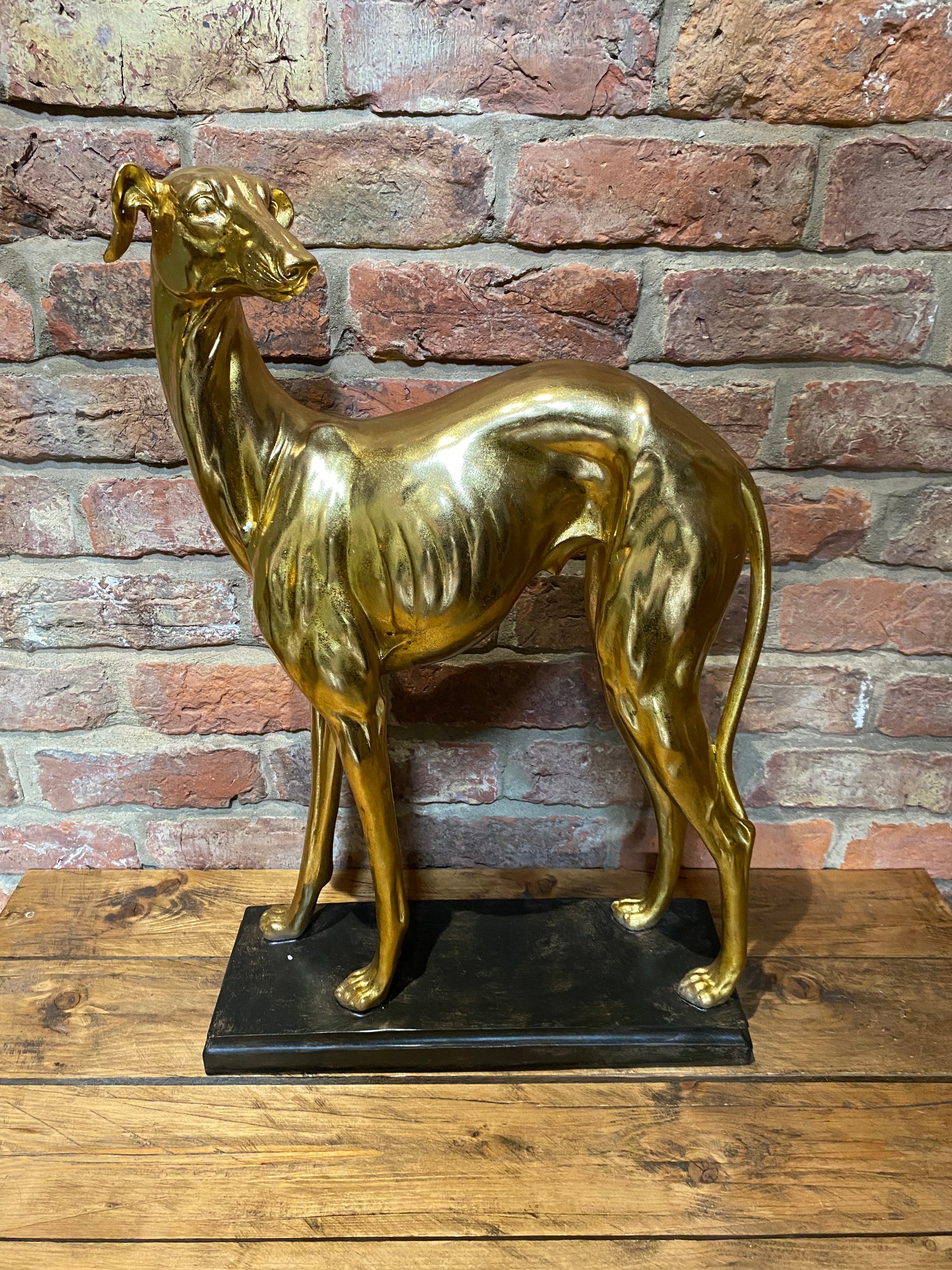 Large Golden Whippet Ornament