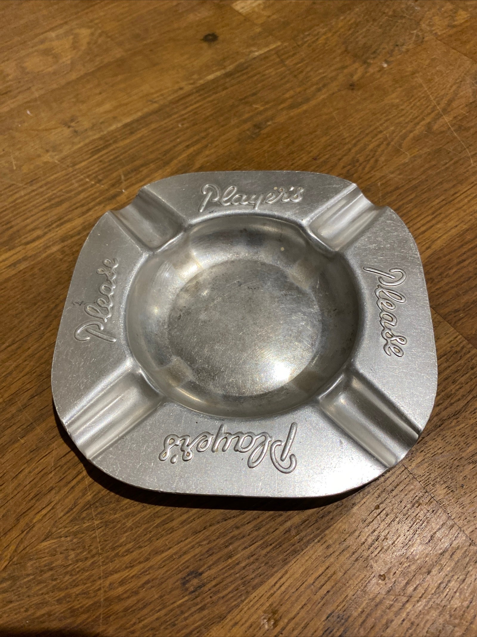 Vintage Players Please Metal Ashtray