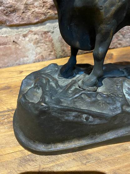 Handsome Ornamental Bronze Bull Figure | Junkaholic Vintage | UK