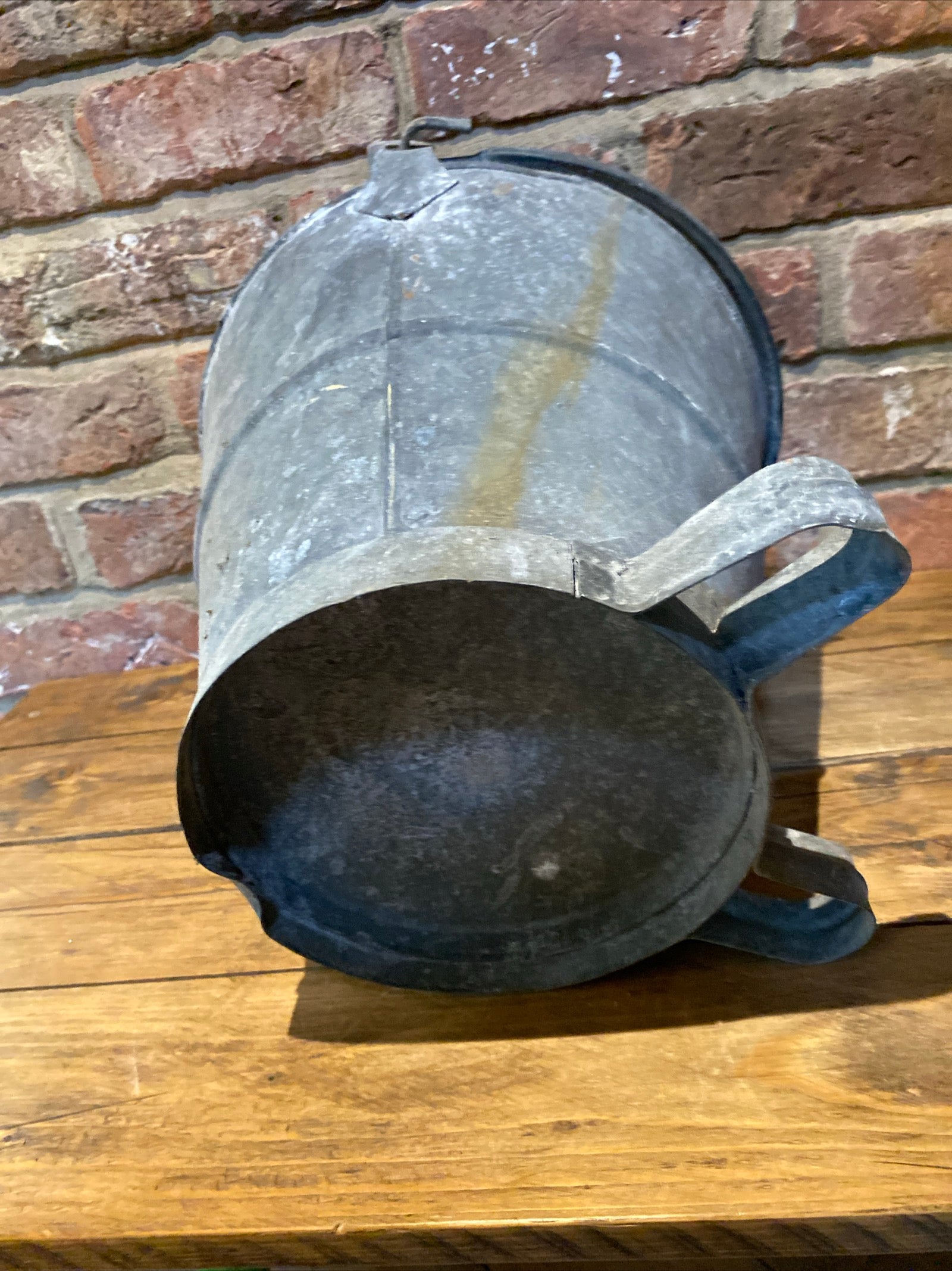 Vintage Galvanised Progress Milking Bucket/ Pale