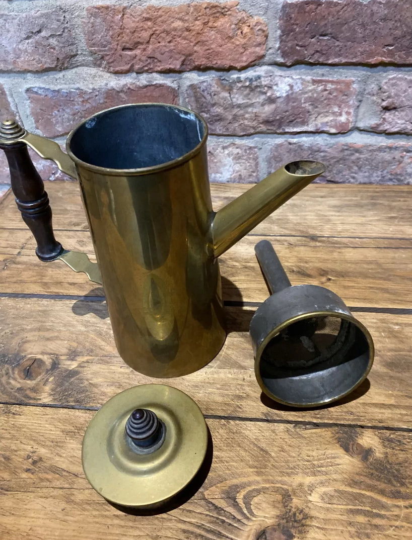 Vintage Brass Coffee Pot