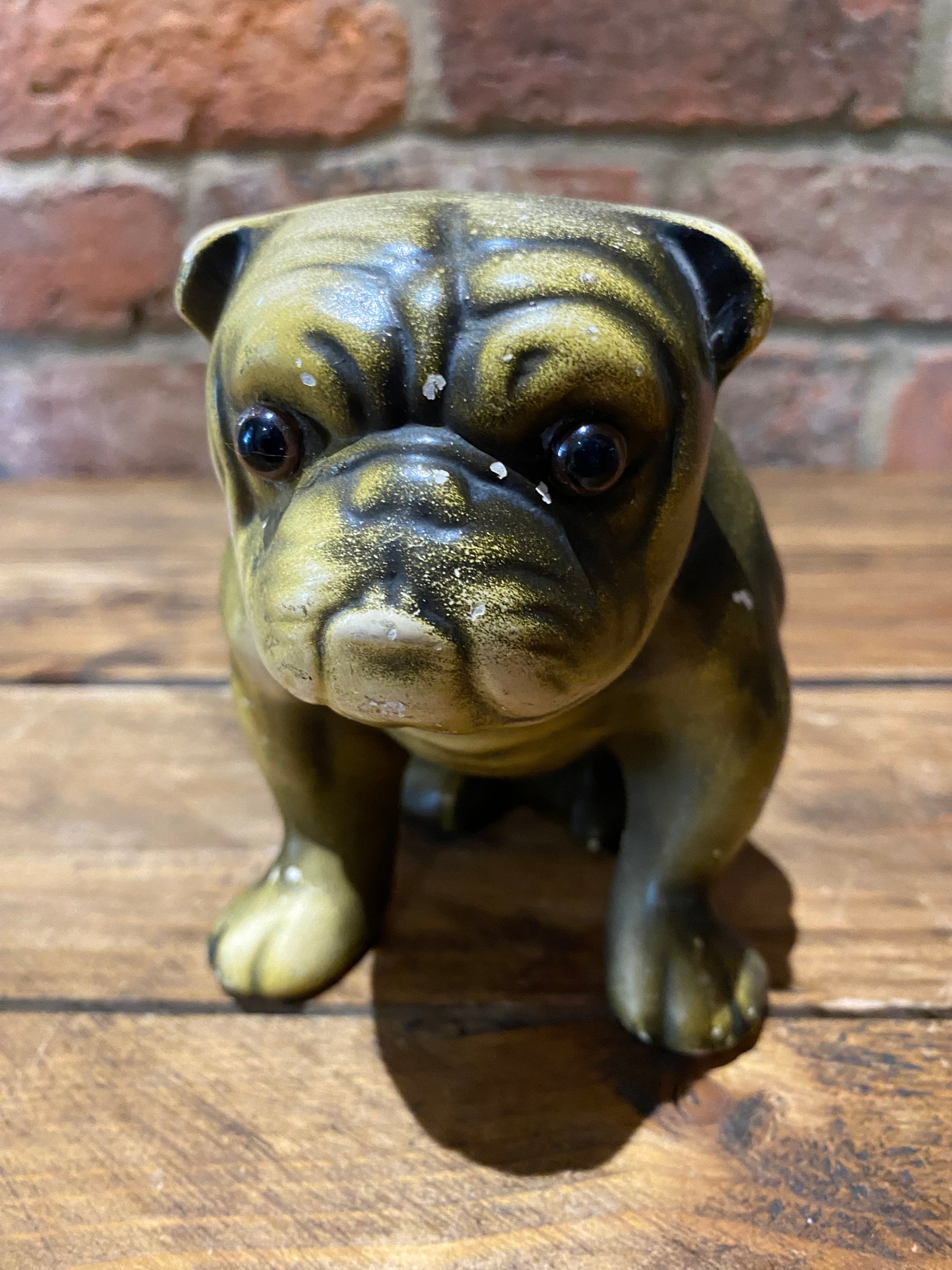 1920’s Pottery Bulldog Ornament