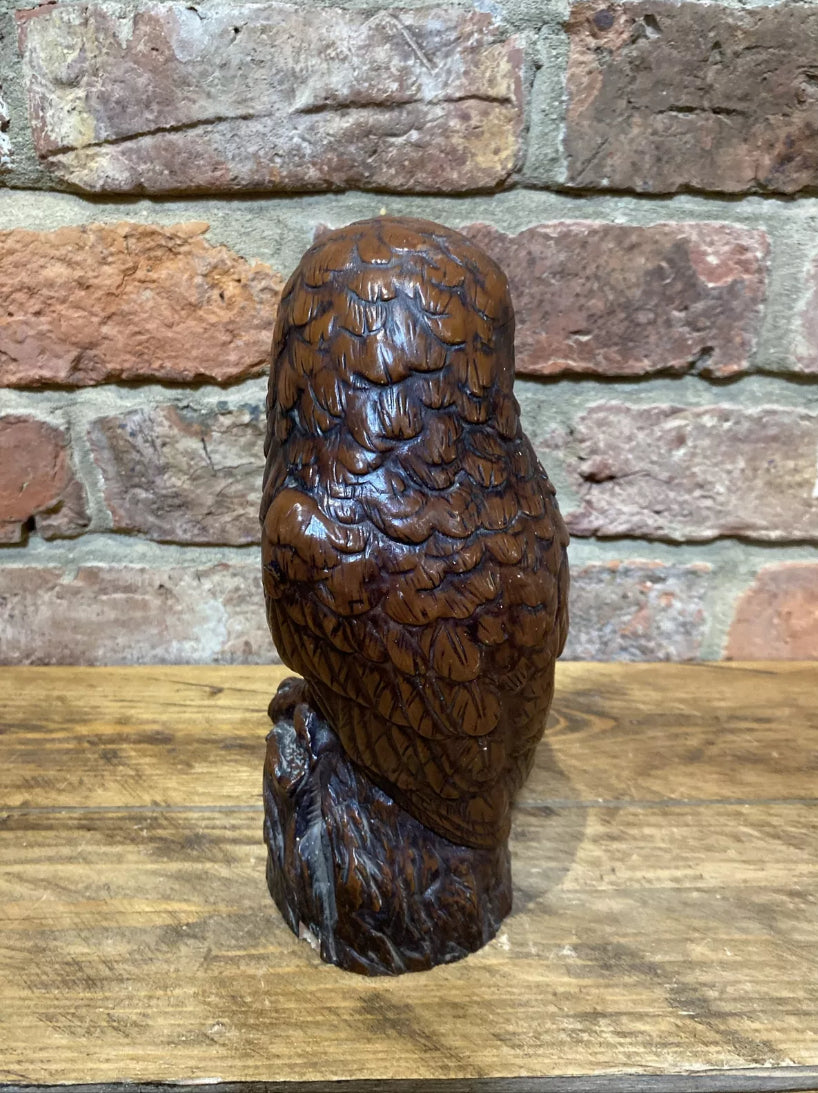 Large Owl Ornament, Very Heavy, Resin???