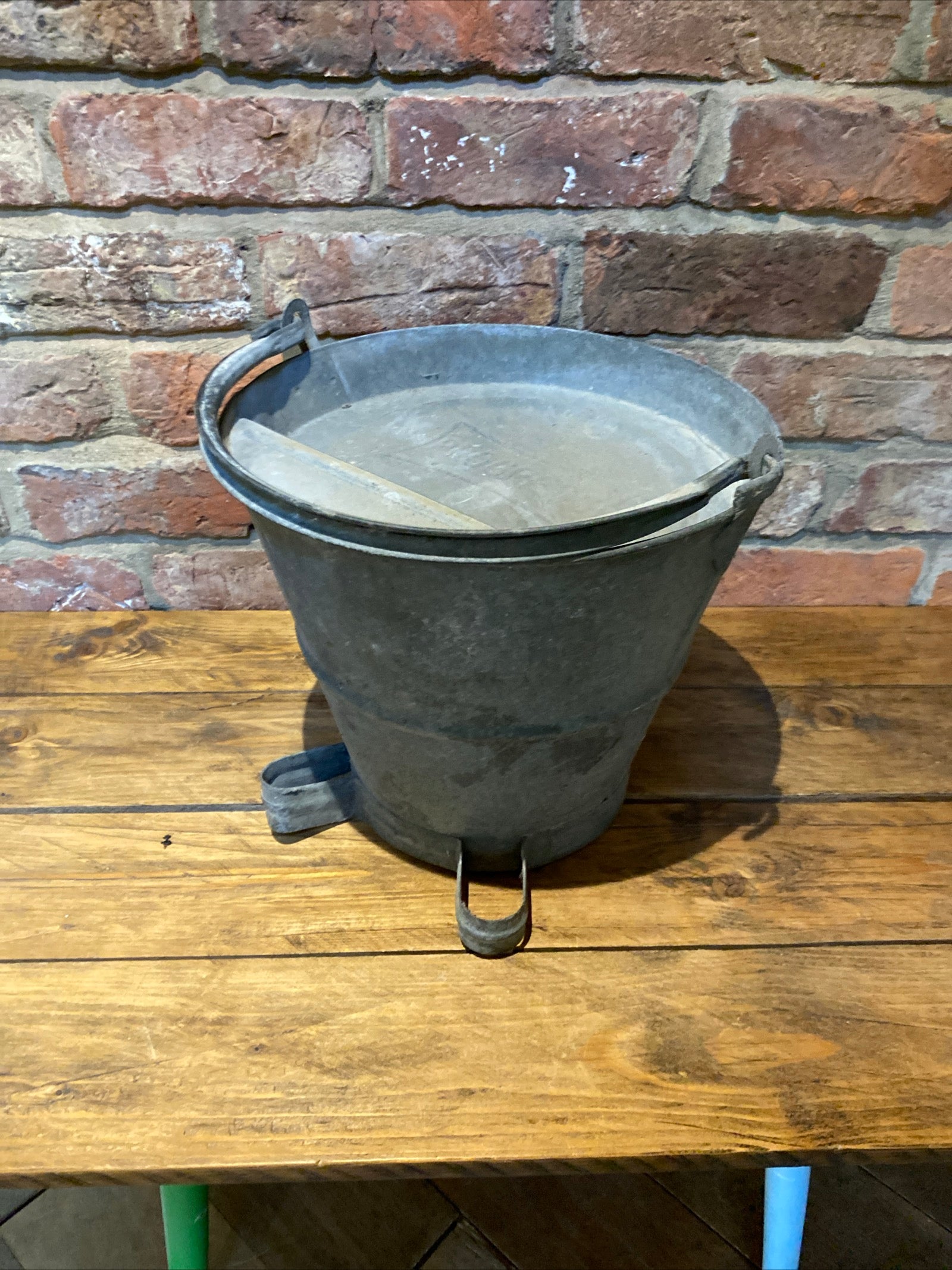 Vintage Galvanised Progress Milking Bucket/ Pale