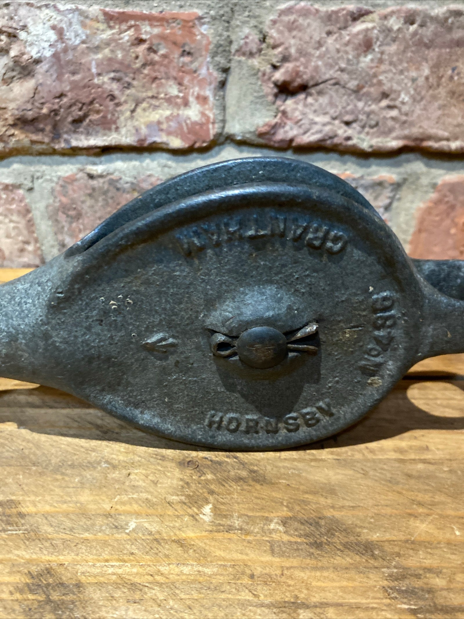 Vintage Hornsby Pulley And Hook , Military Broad Arrow