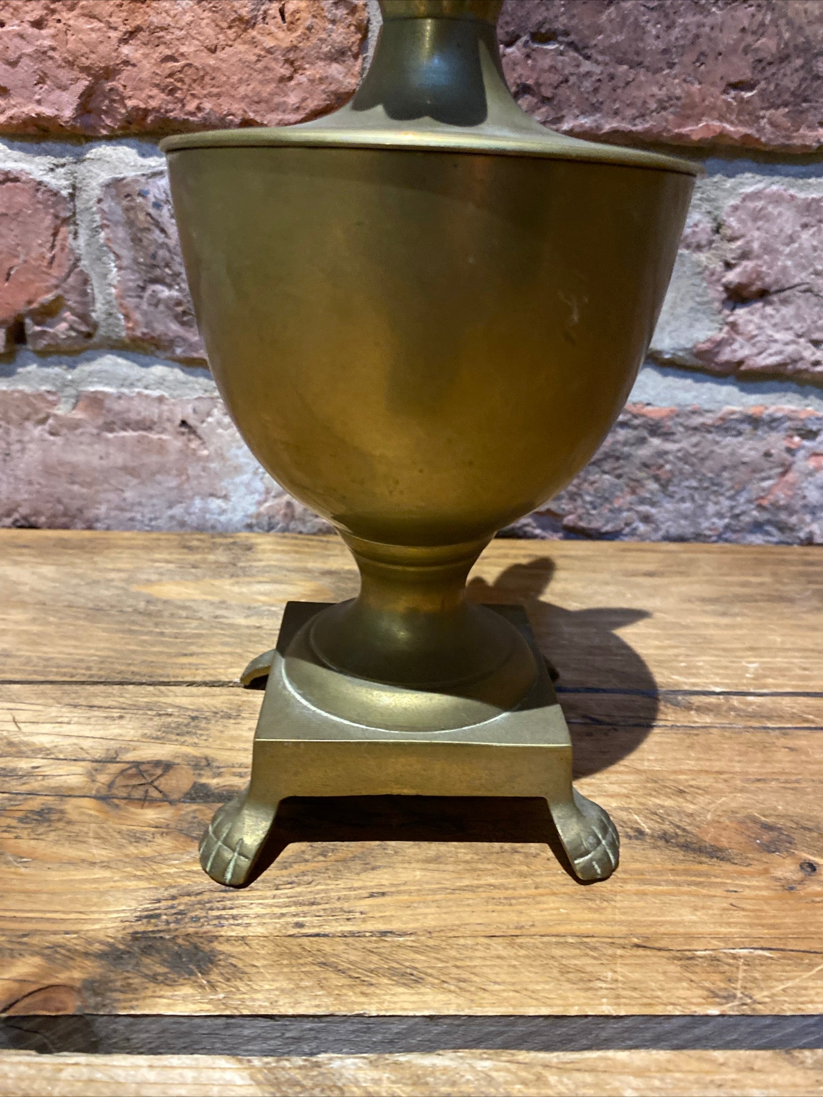 Vintage Brass Urn / Candle Holder , In Shape Of A Pineapple