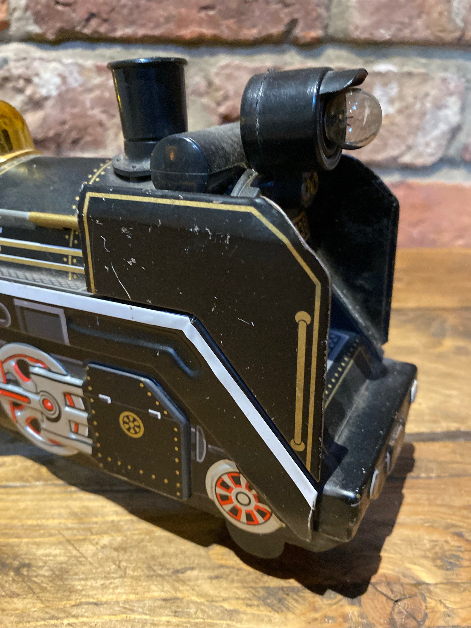 Vintage Masudaya Battery Operated Toy Tin Train