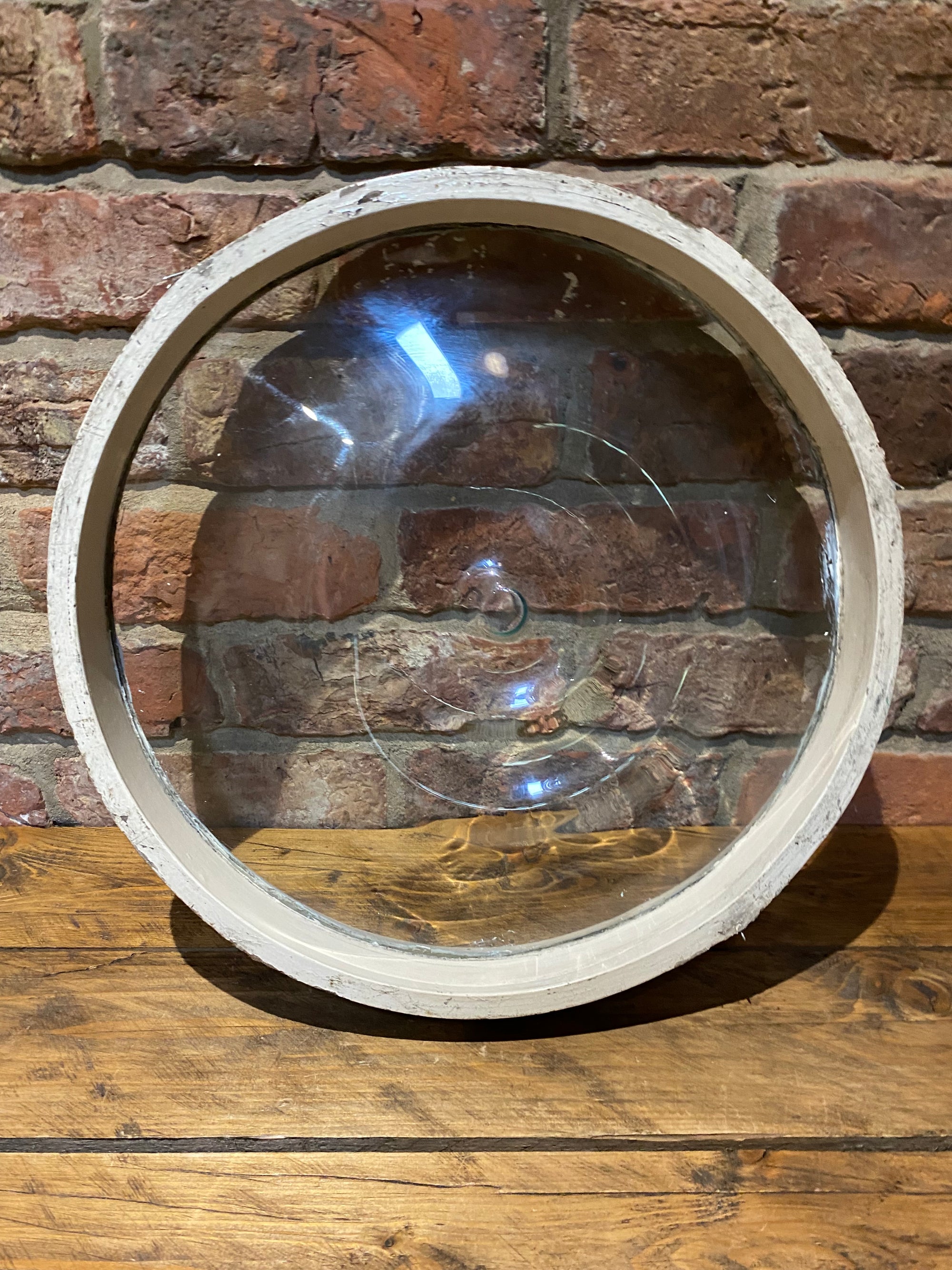 Large 15 Inch Diameter, Bullseye Glass Window