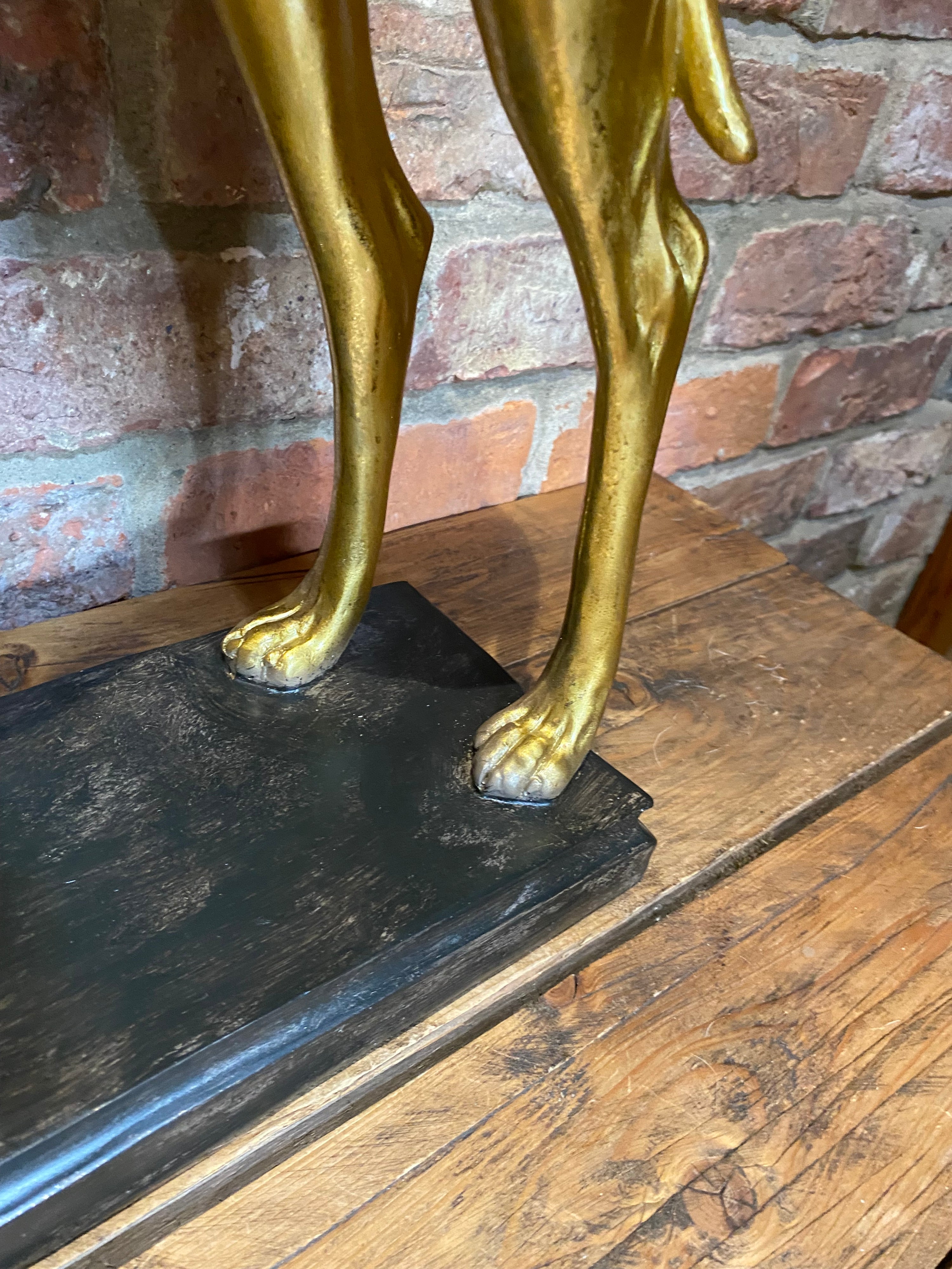 Large Golden Whippet Ornament