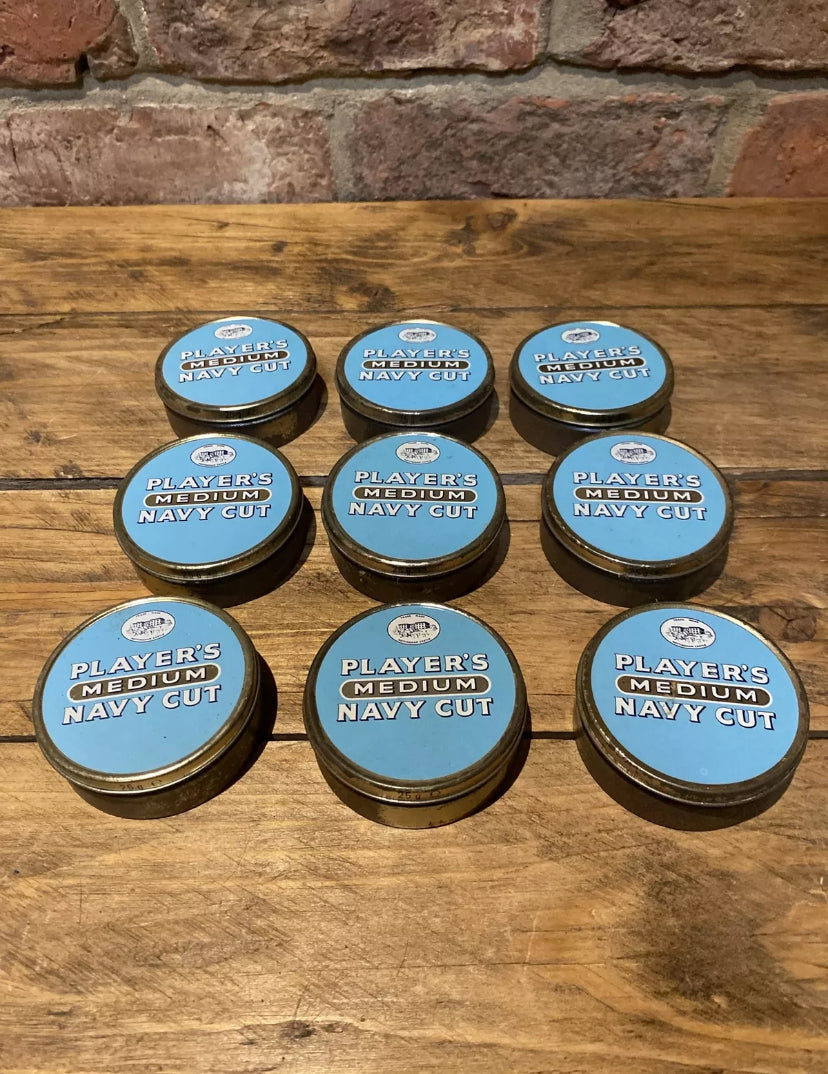 Nine Players Medium Navy Cut Tins