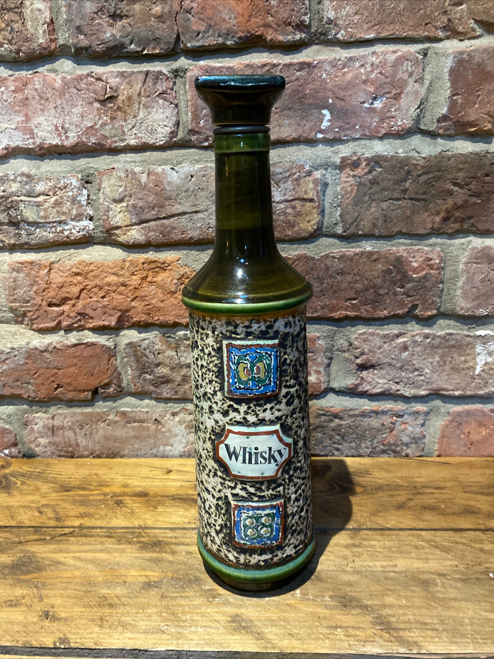 Vintage West German Whisky Bottle , Pourer