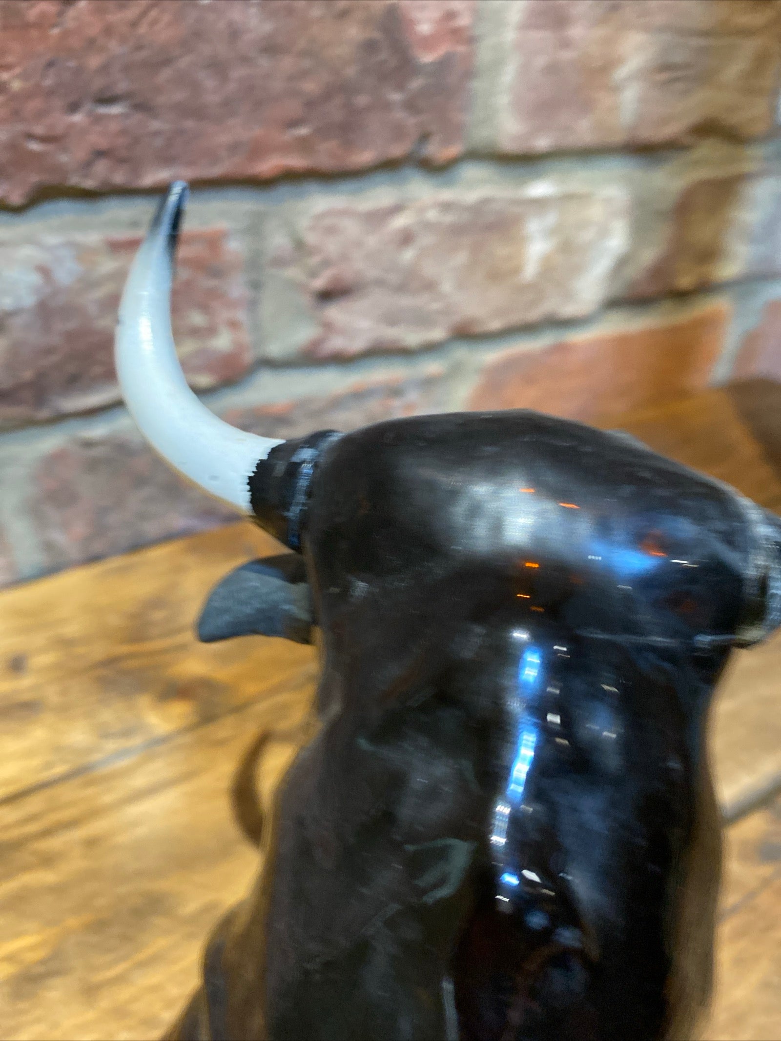 Old Vintage Sangria Bulls Head Glass Bottle