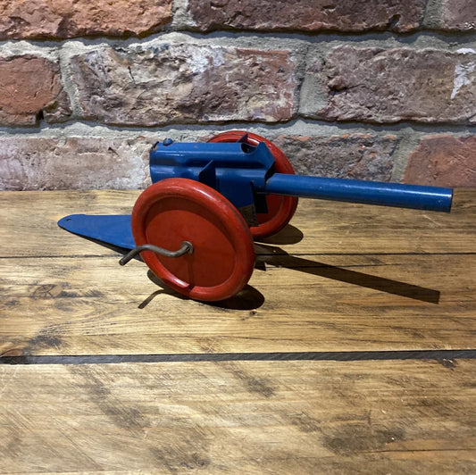 Vintage Pressed Steel Fairylite Toy Cannon