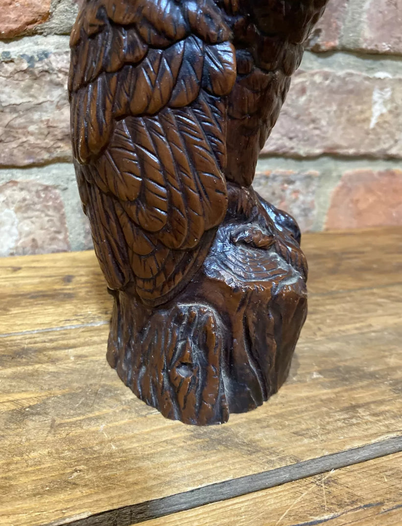 Large Owl Ornament, Very Heavy, Resin???